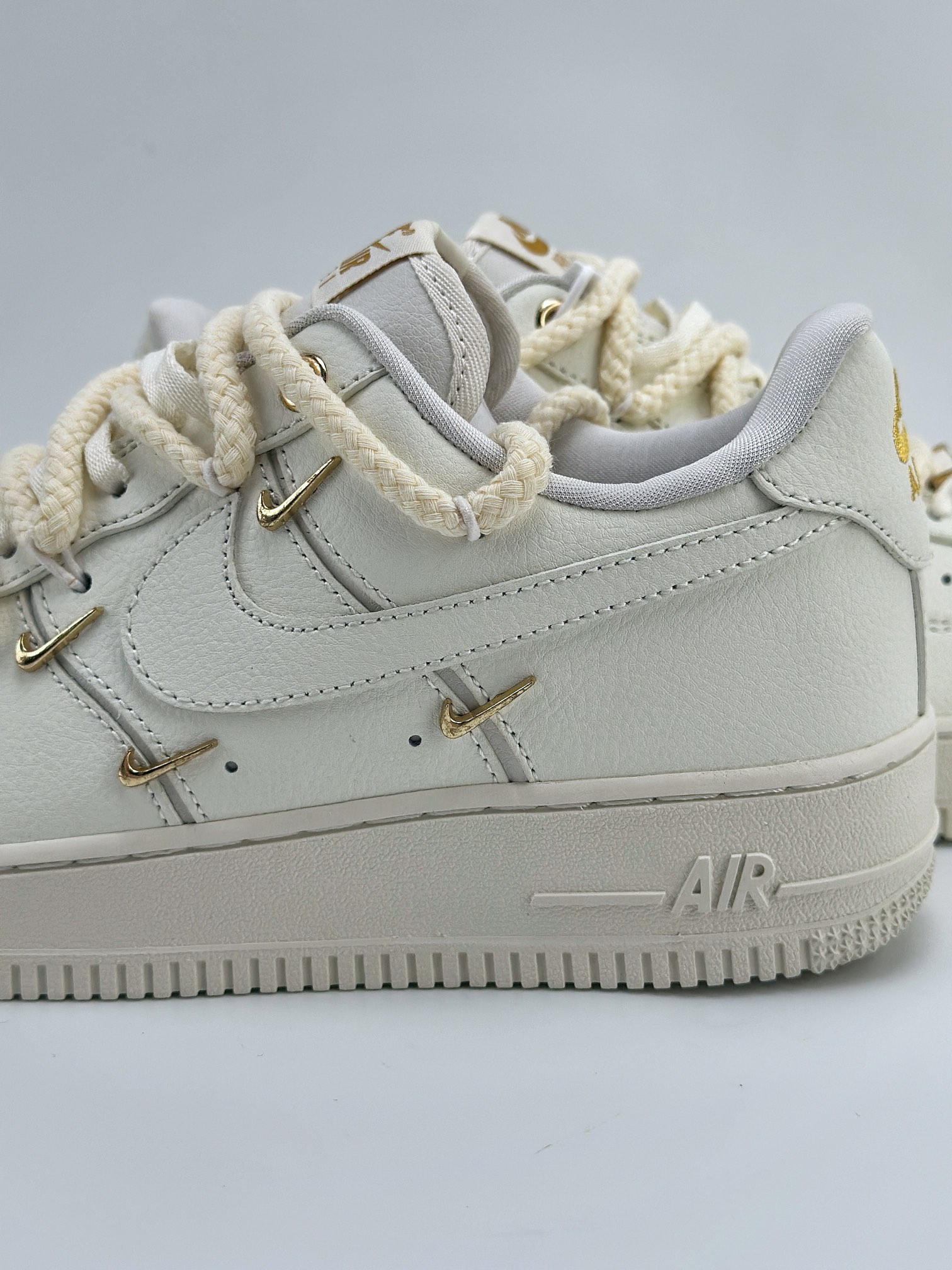 Air Force 1 Low 07 Mini Gold 白金四铁钩绑带 FX3654-111