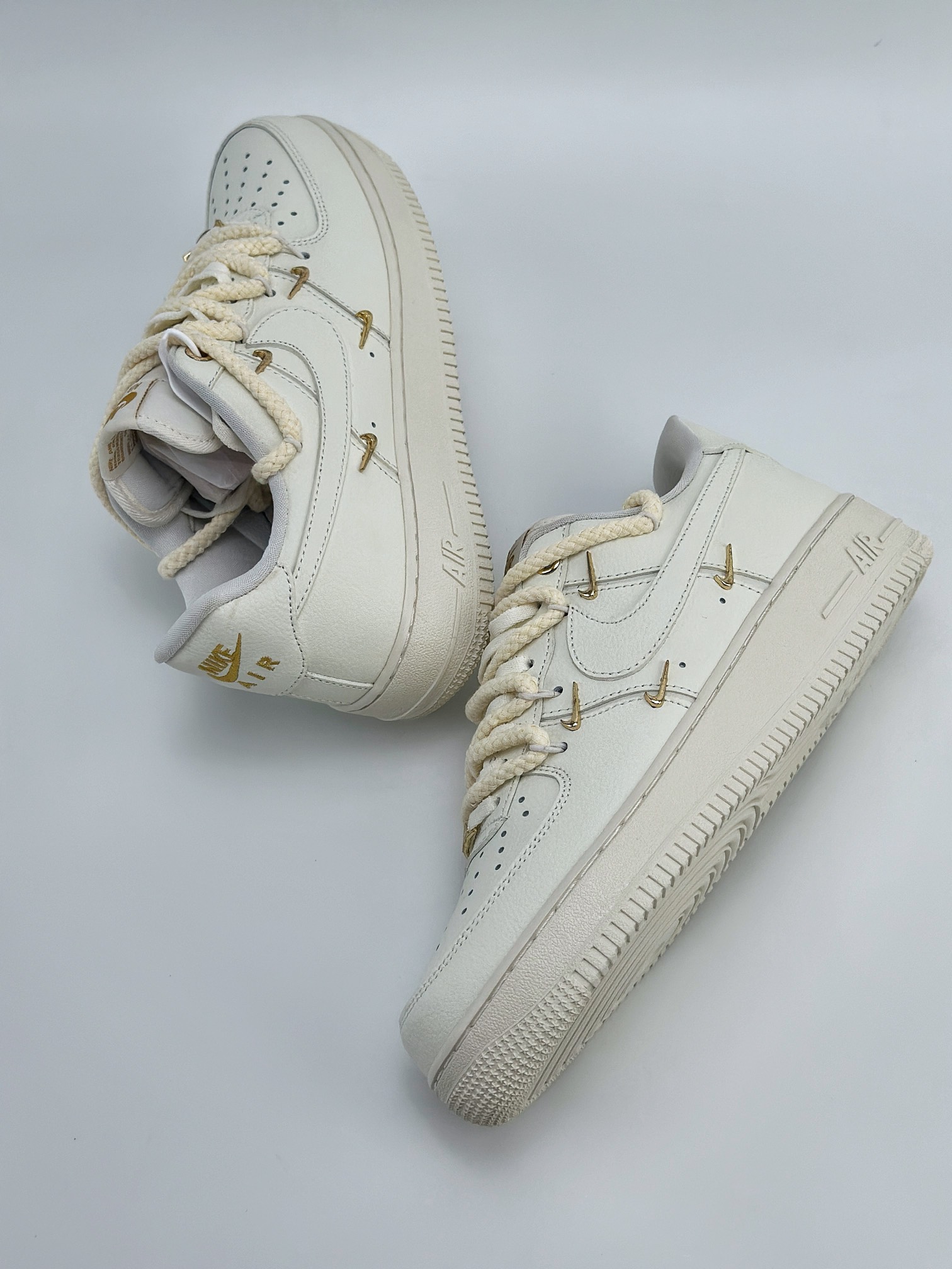 Air Force 1 Low 07 Mini Gold 白金四铁钩绑带 FX3654-111