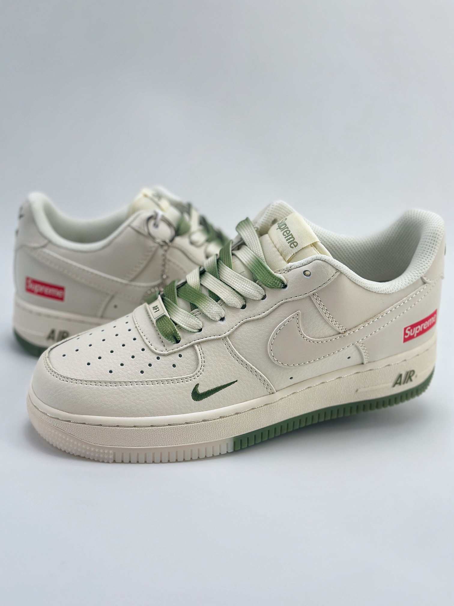 Nike Air Force 1 Low 07 x Supreme 白绿小钩 BB7577-213