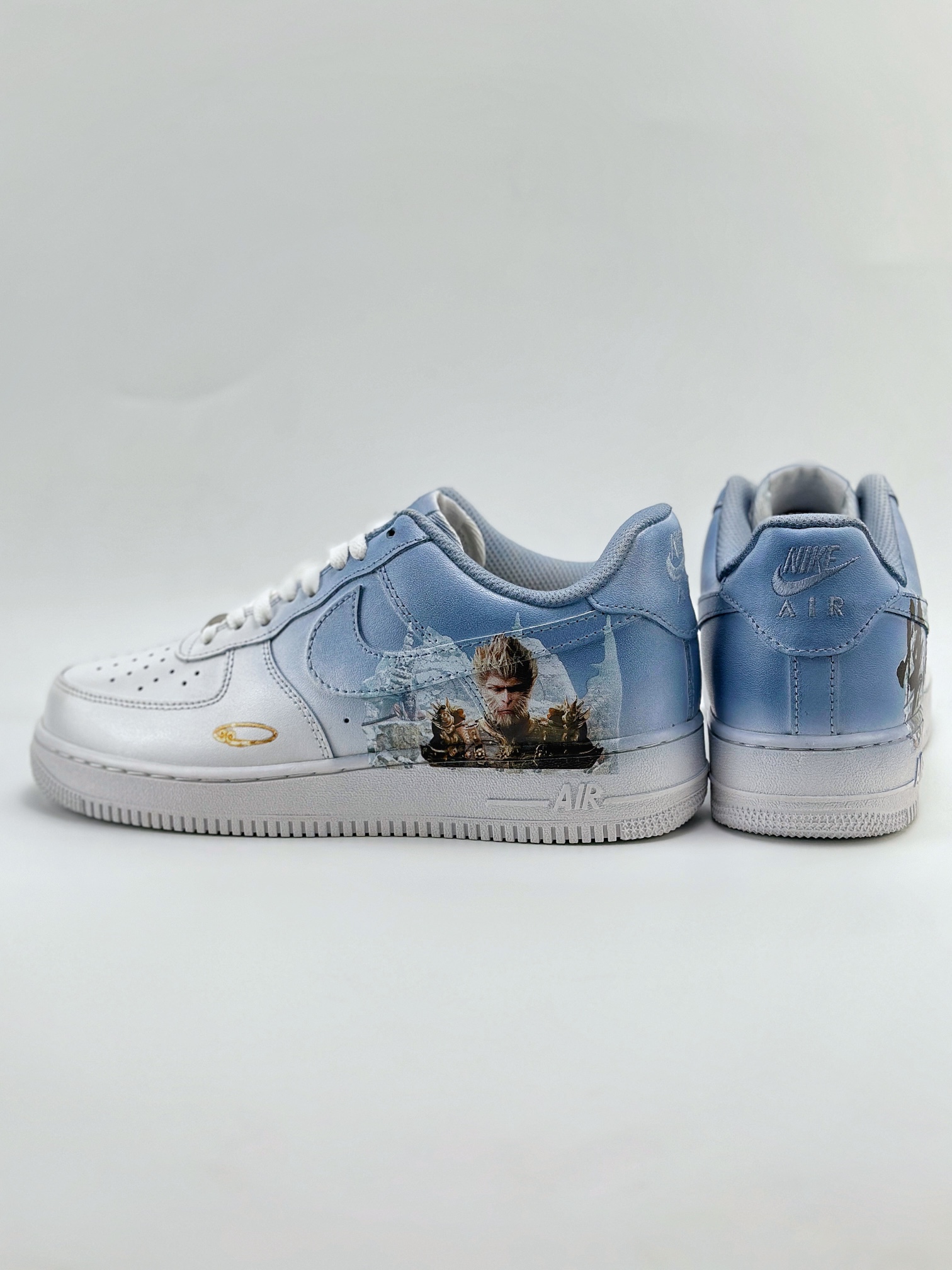 Nike Air Force 1 Low 07 定制 悟空 白蓝渐变  CW2288-111