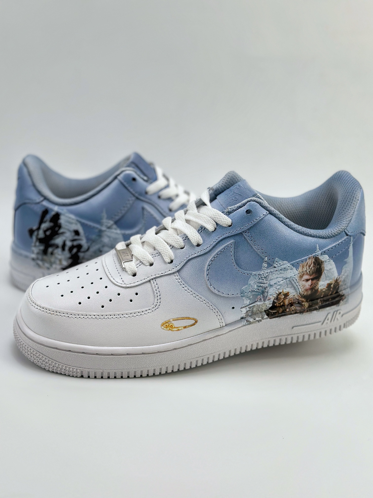 Nike Air Force 1 Low 07 定制 悟空 白蓝渐变  CW2288-111