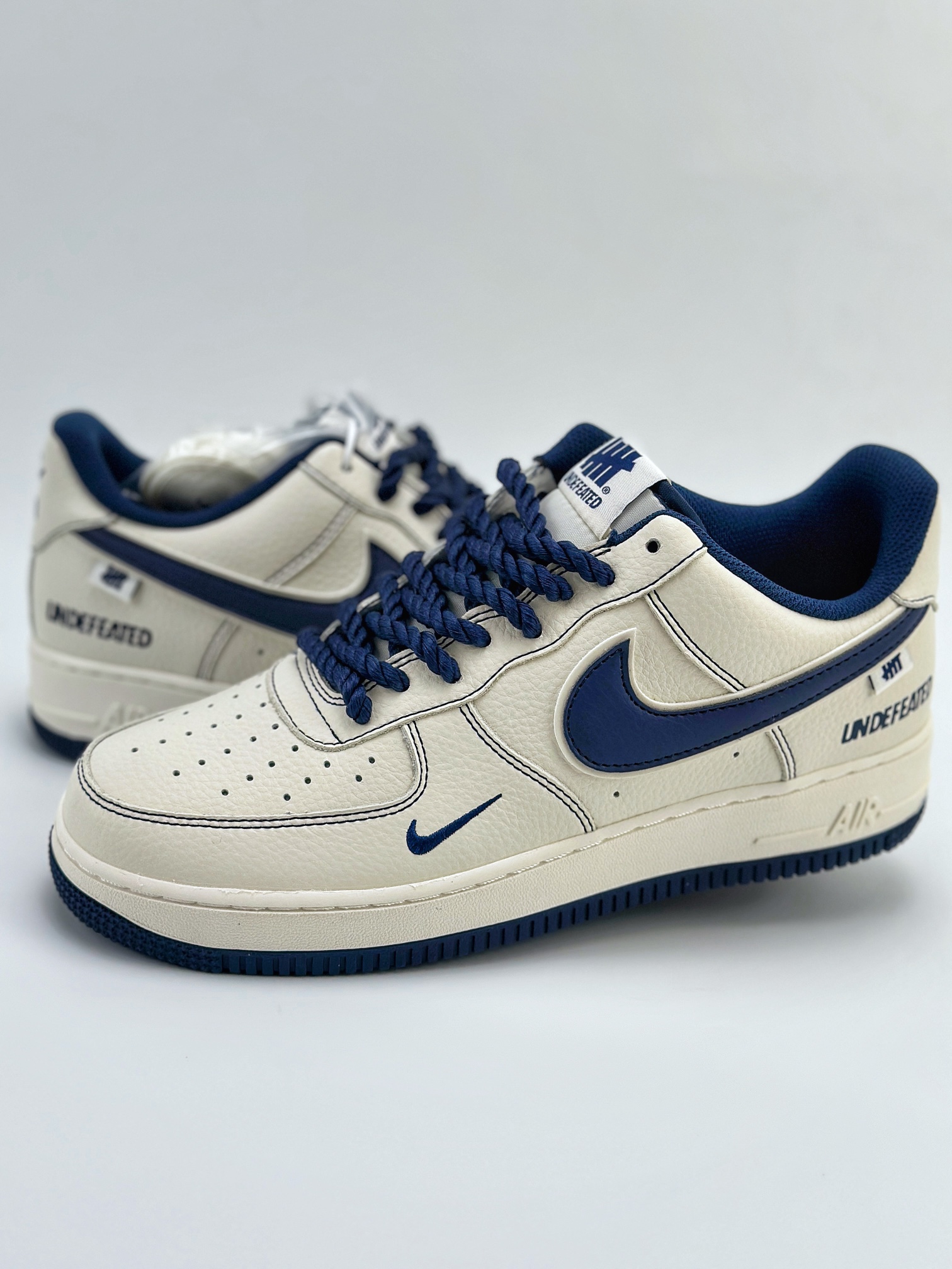 Nike Air Force 1 Low 07 x UNDEFEATED 白蓝小钩麻绳  UT2023-205