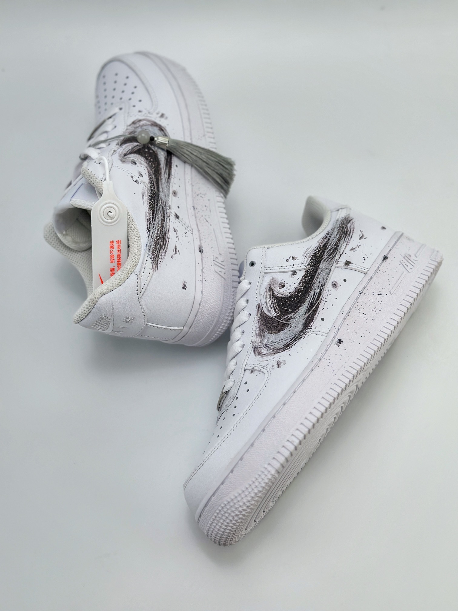 Nike Air Force 1 Low 07 水墨画 双钩 白黑 LL6976-521