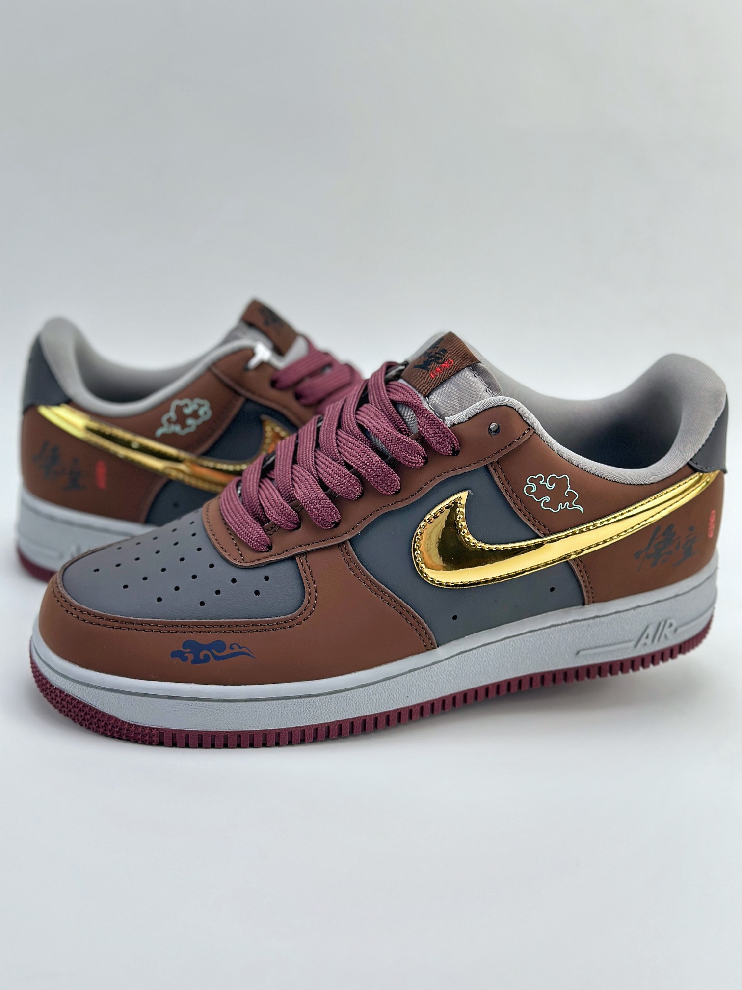 Nike Air Force 1 Low 07 悟空 蓝棕金钩  CW2288-111