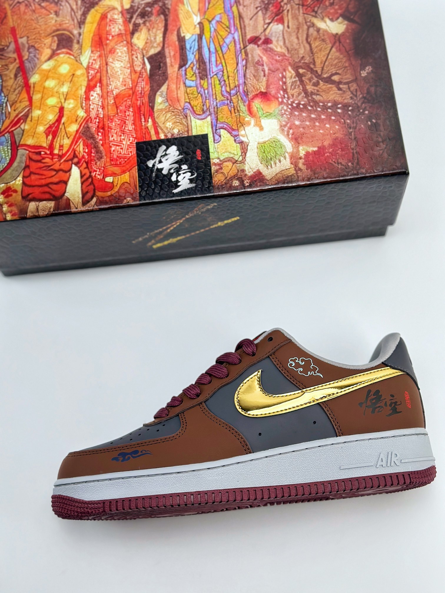 Nike Air Force 1 Low 07 悟空 蓝棕金钩  CW2288-111