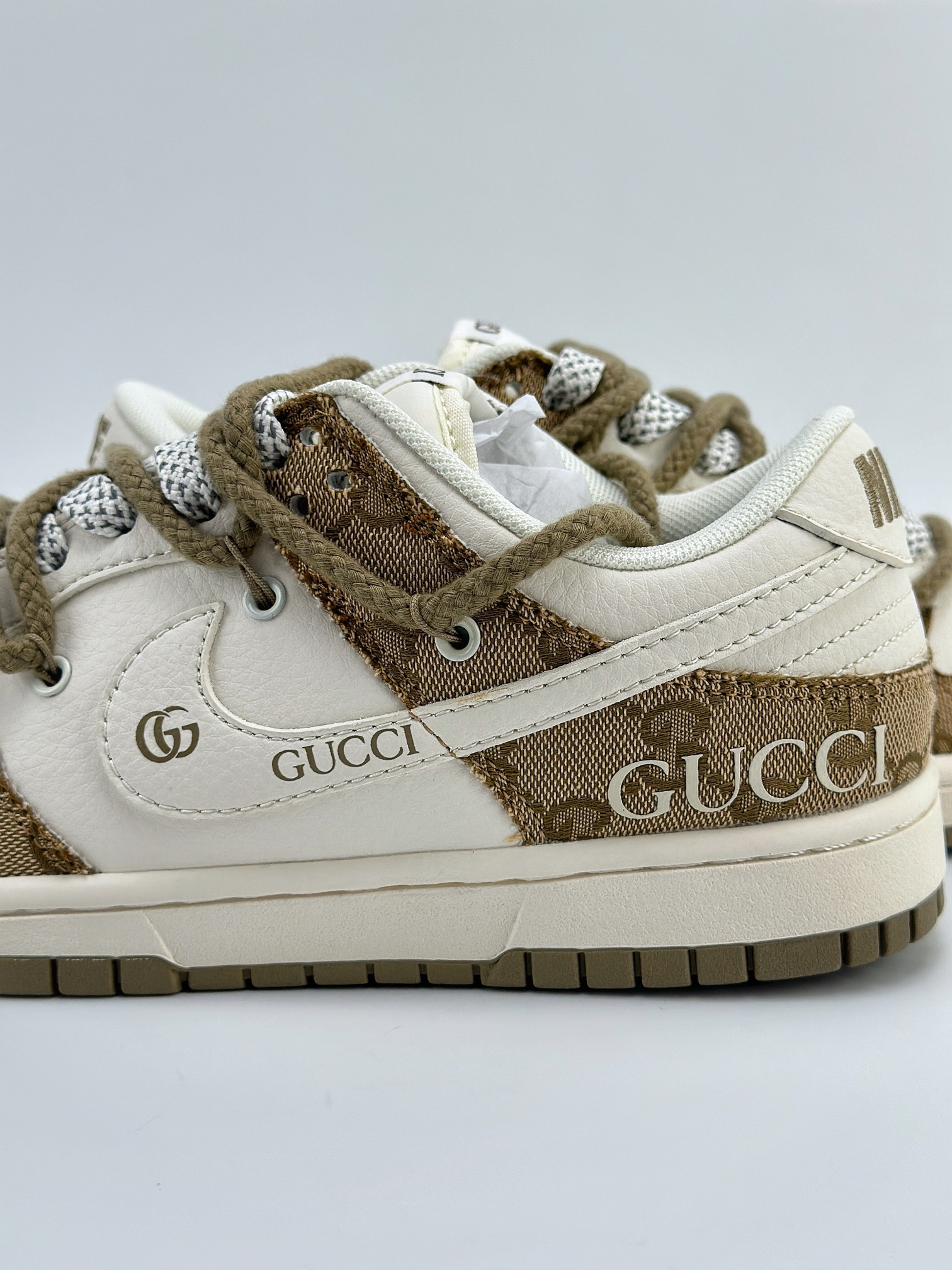 Nike SB Dunk Low x GUCCI 白棕绑带满天星 SJ2068-273