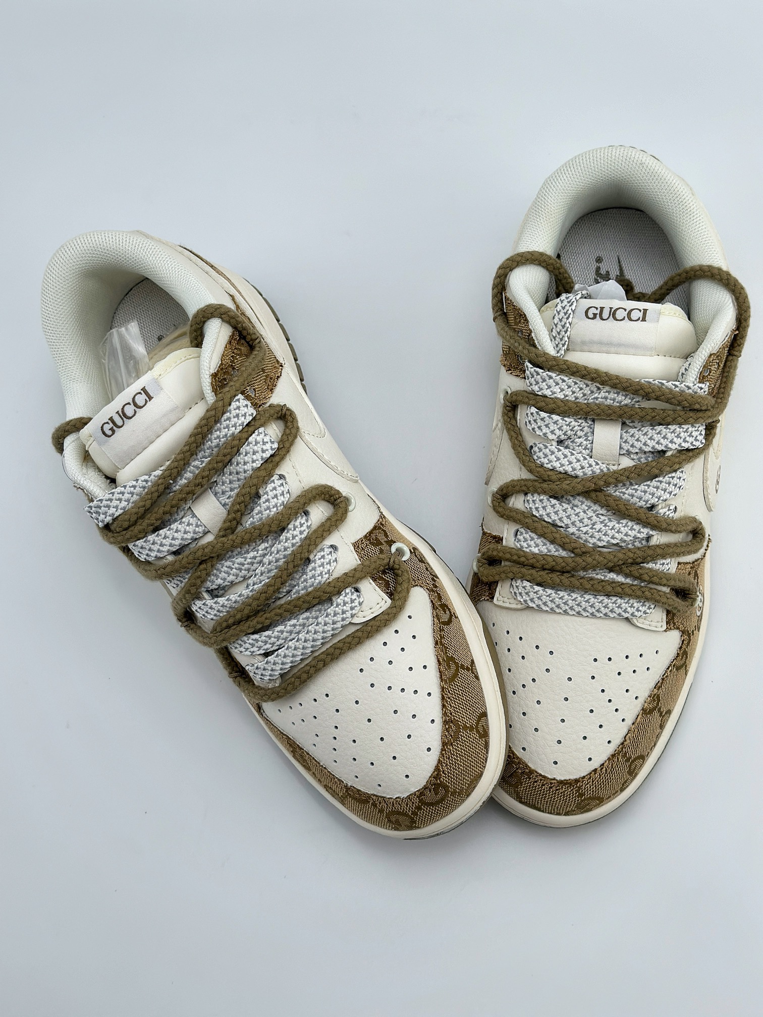 Nike SB Dunk Low x GUCCI 白棕绑带满天星 SJ2068-273