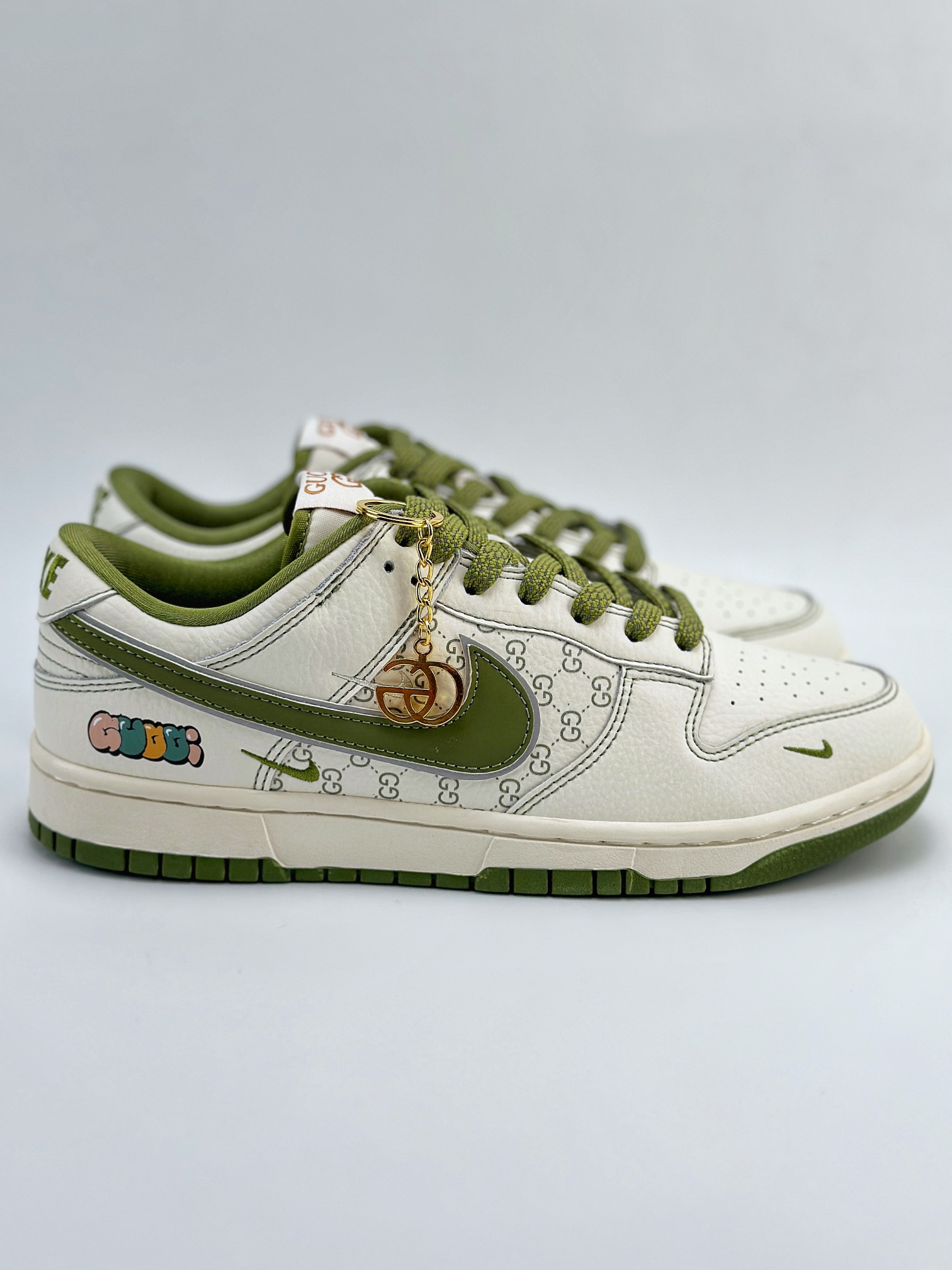 Nike SB Dunk Low x GUCCI 白绿三小钩 KK1888-006