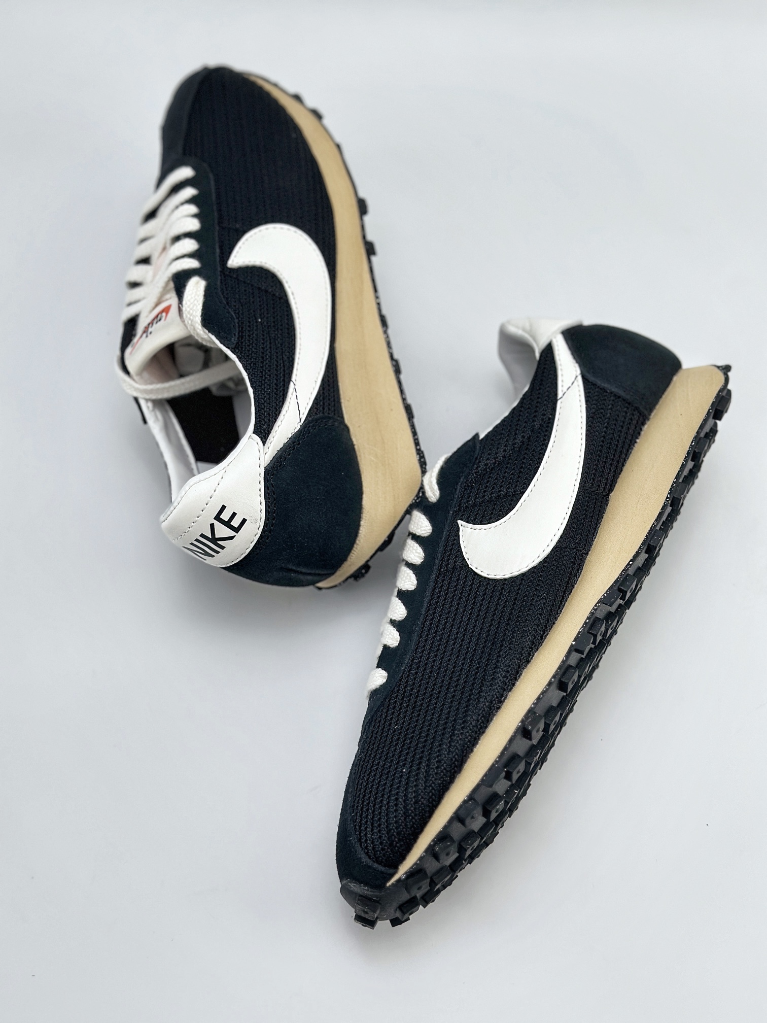 Nike Roshe Run LD-1000 x Stussy 黑 华夫一代系列华夫复古休闲运动慢跑鞋 HM0950-001