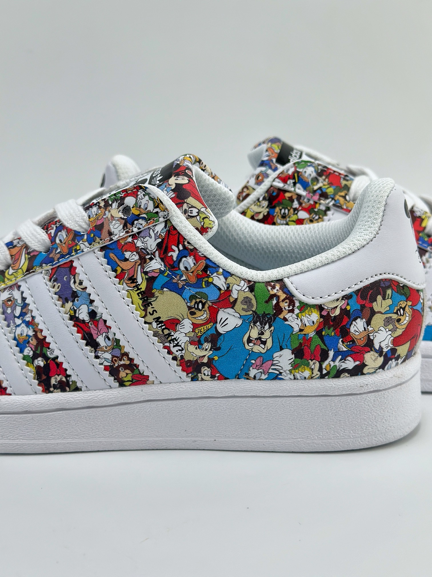 AD Originals Superstar 贝壳头 Disney/迪士尼 环保印花 白红  IG6857