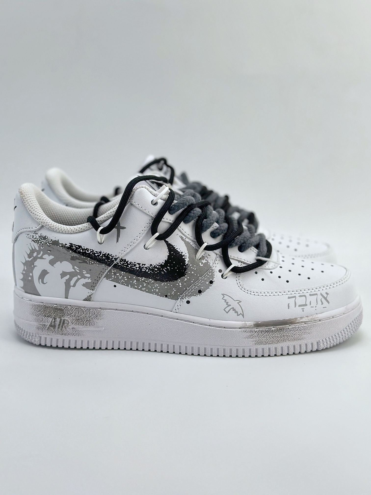 Nike Air Force 1 Low 07 CUS ID 圣光 5201314告白 和平鸽 黑白灰  ZH0316-031