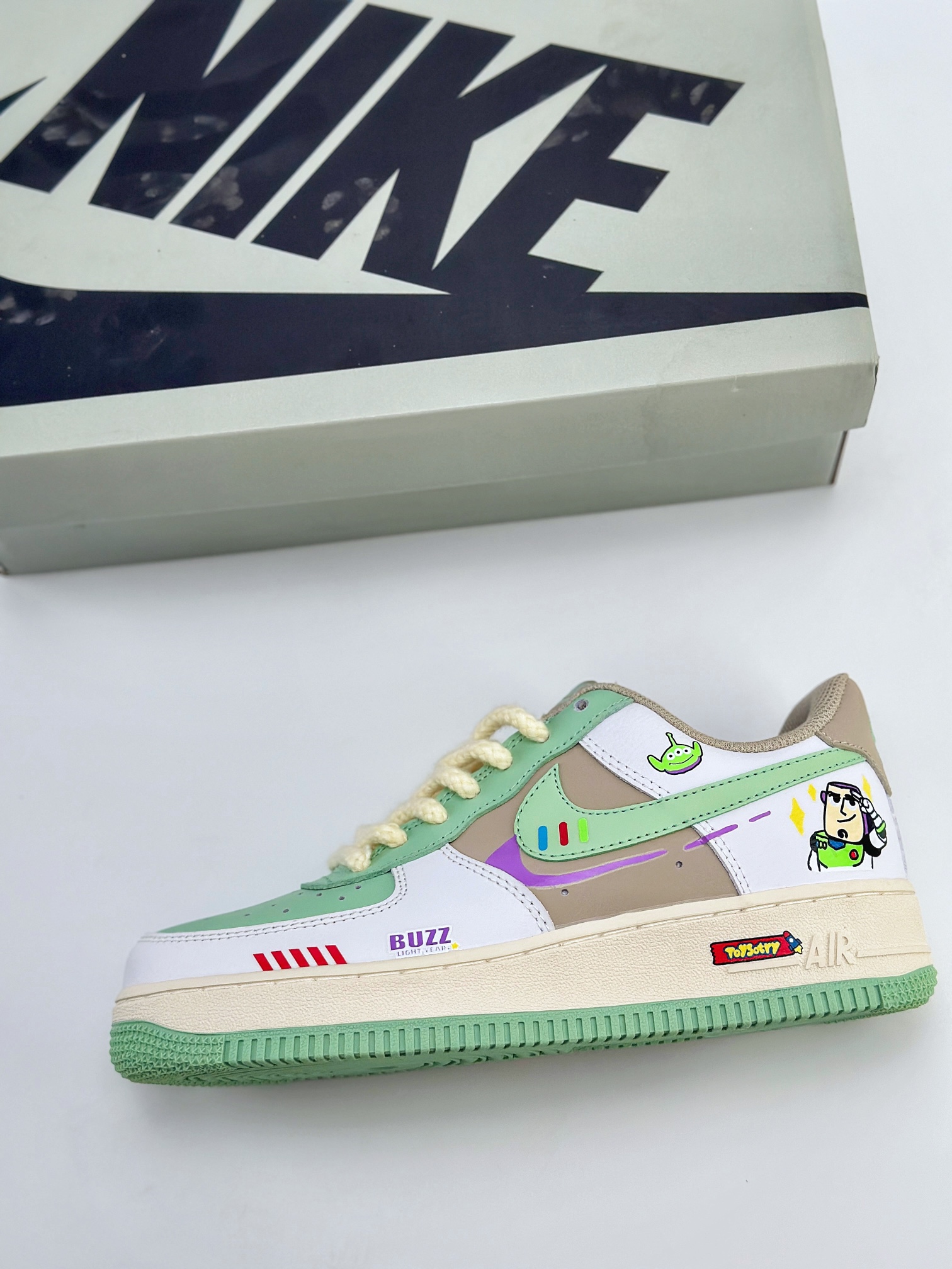 Nike Air Force 1 Low 07 x Toy sotry 玩具总动员 涂鸦 白绿 CJ0304-110