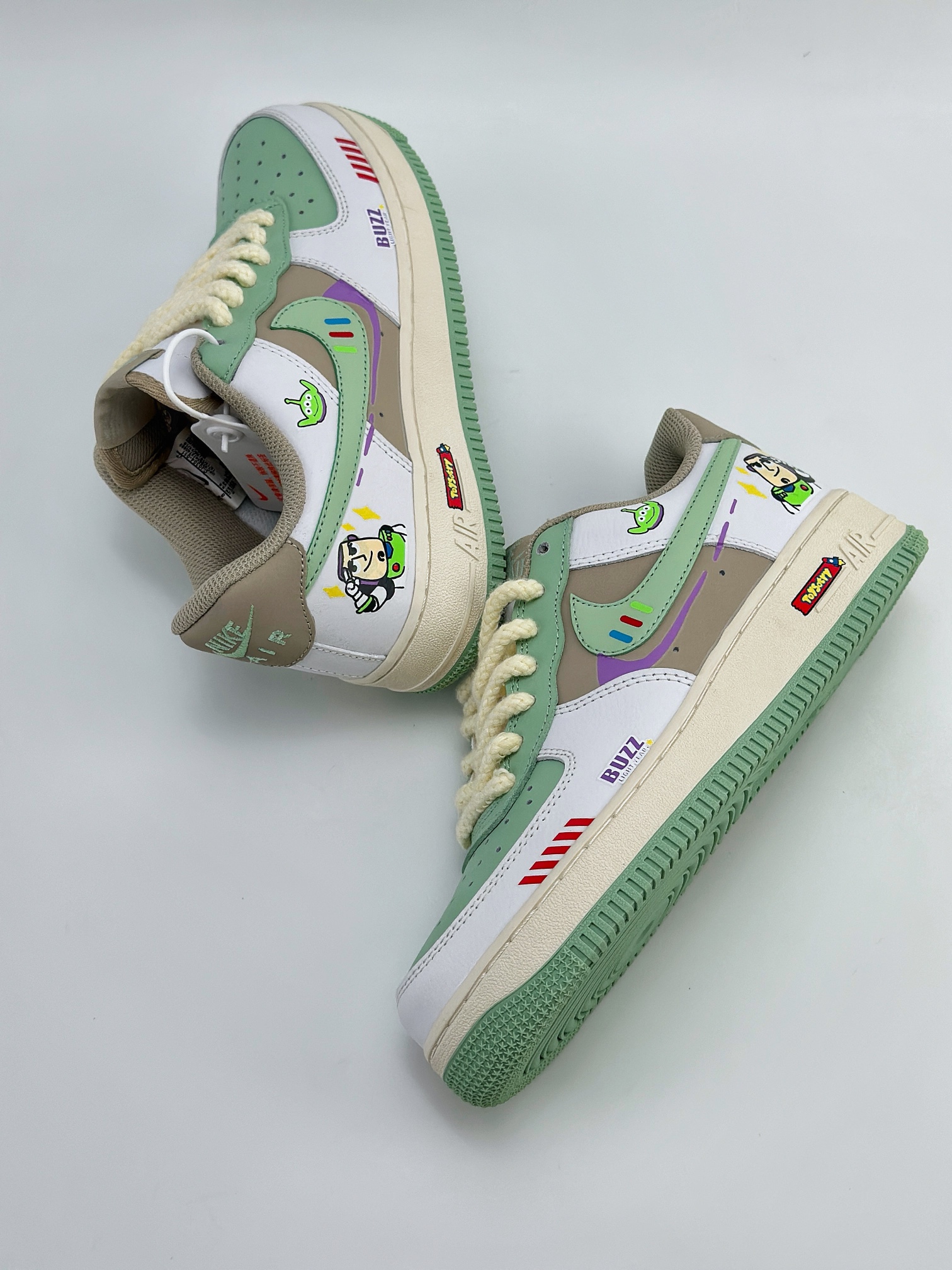 Nike Air Force 1 Low 07 x Toy sotry 玩具总动员 涂鸦 白绿 CJ0304-110