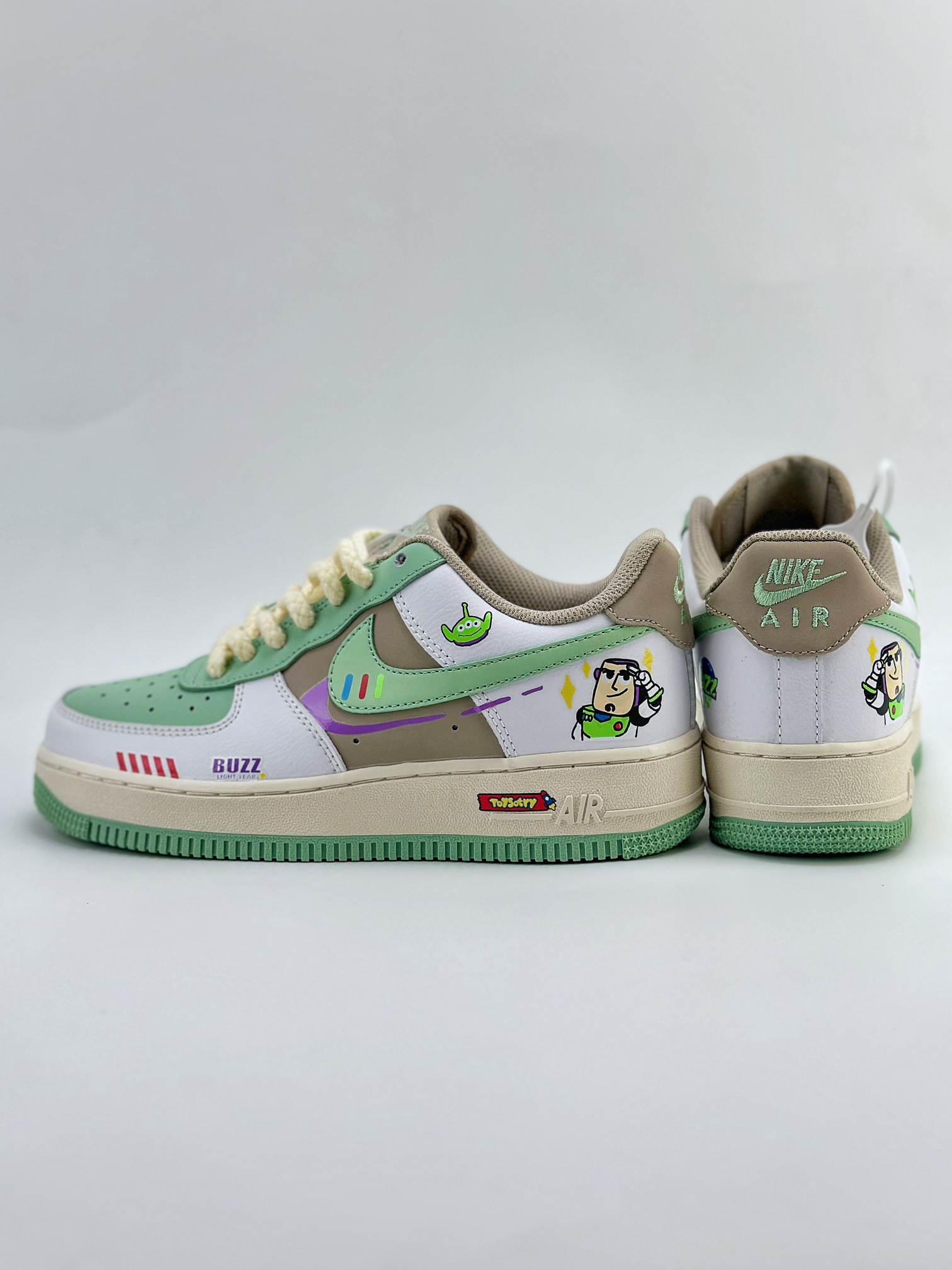 Nike Air Force 1 Low 07 x Toy sotry 玩具总动员 涂鸦 白绿 CJ0304-110