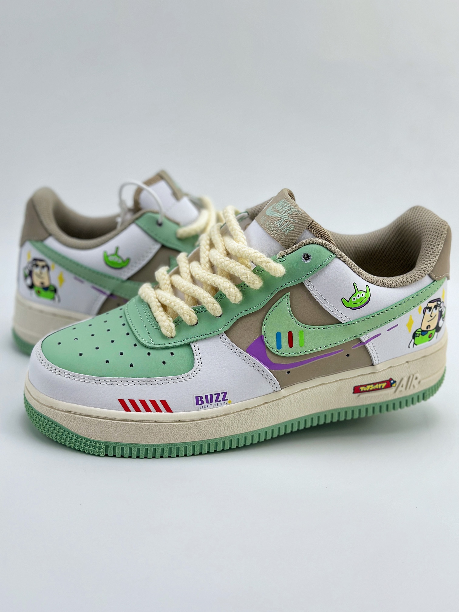 Nike Air Force 1 Low 07 x Toy sotry 玩具总动员 涂鸦 白绿 CJ0304-110