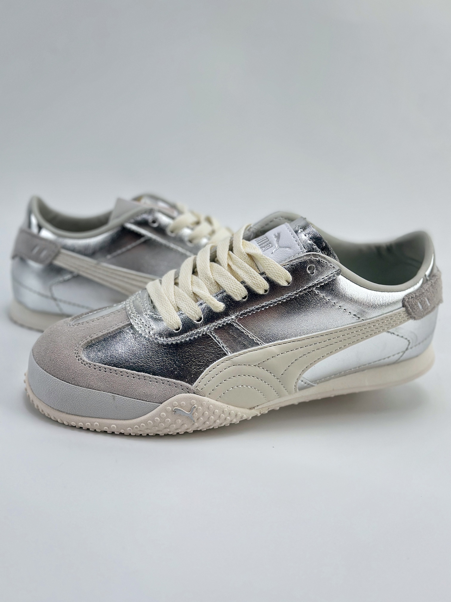 Puma Bellta UT Leather 彪马薄底系列 复古运动休闲跑鞋 白银 402186-06