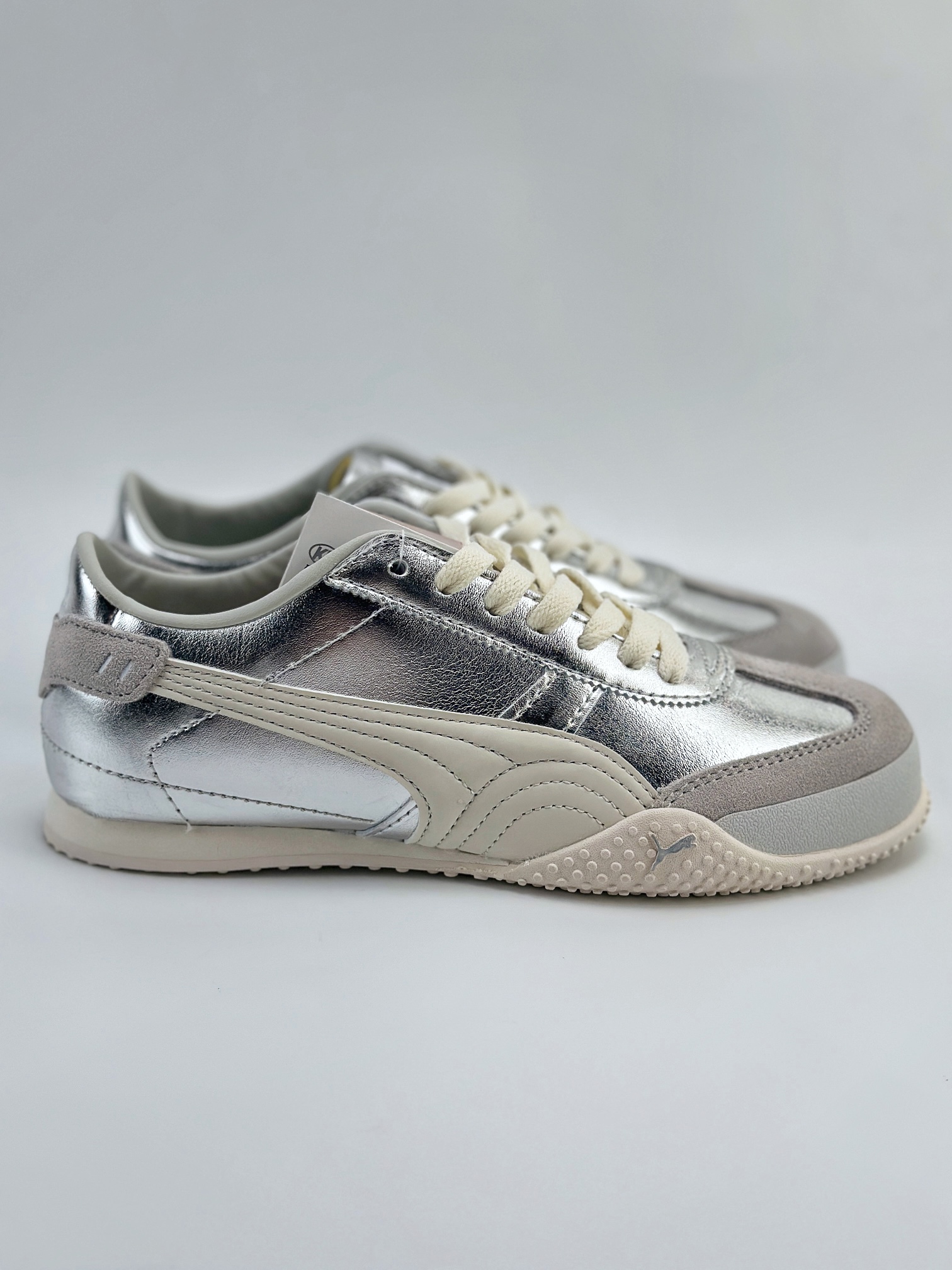 Puma Bellta UT Leather 彪马薄底系列 复古运动休闲跑鞋 白银 402186-06