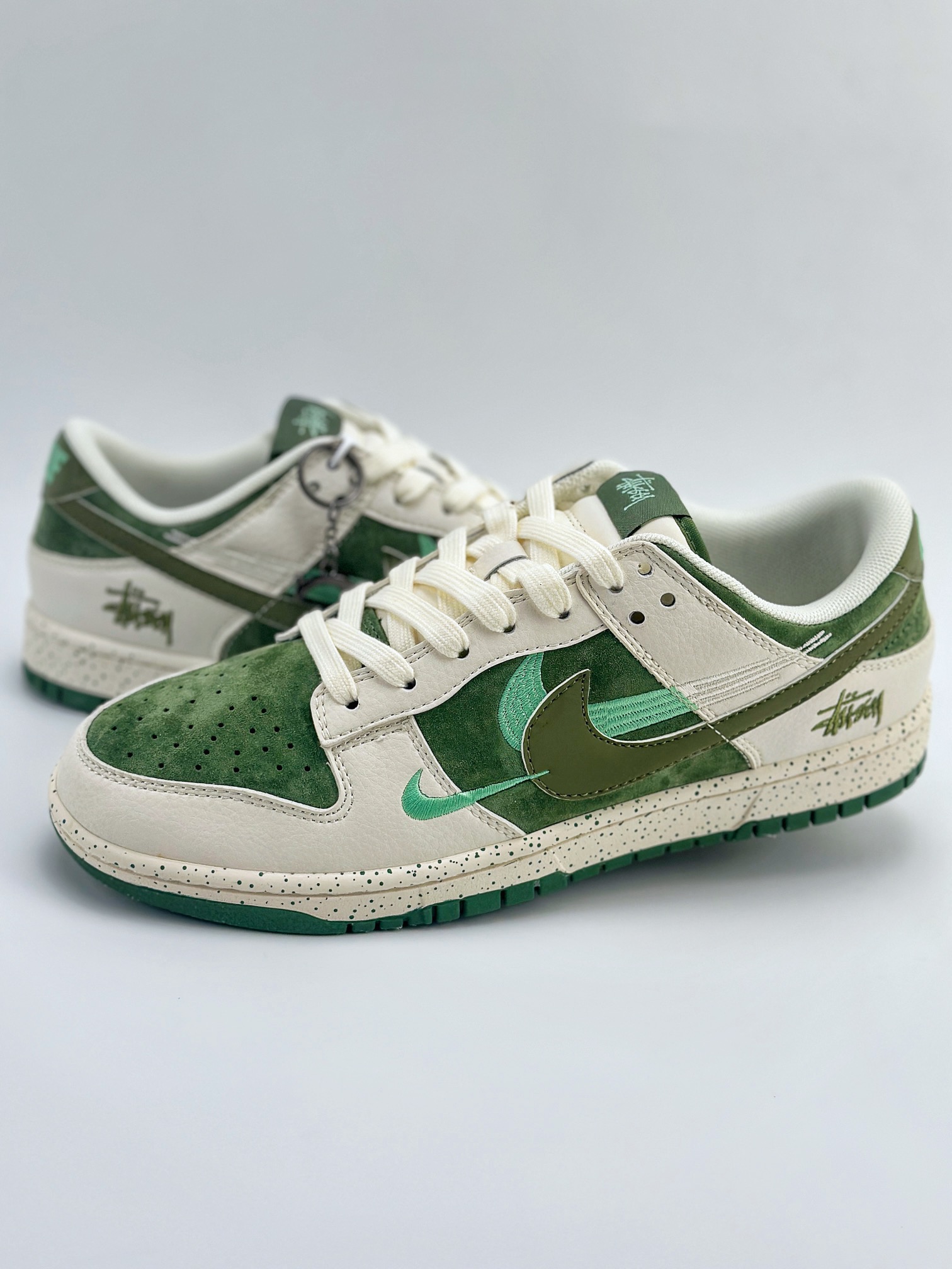 Nike SB Dunk Low x Stussy 白绿三钩 DQ1098-396