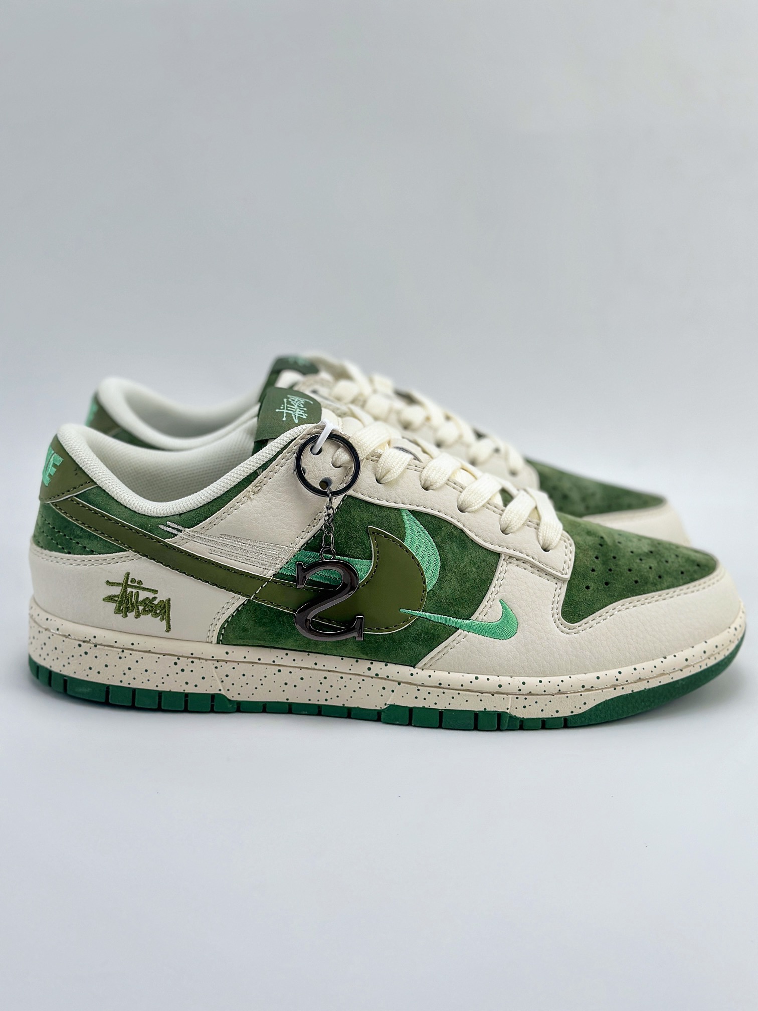 Nike SB Dunk Low x Stussy 白绿三钩 DQ1098-396