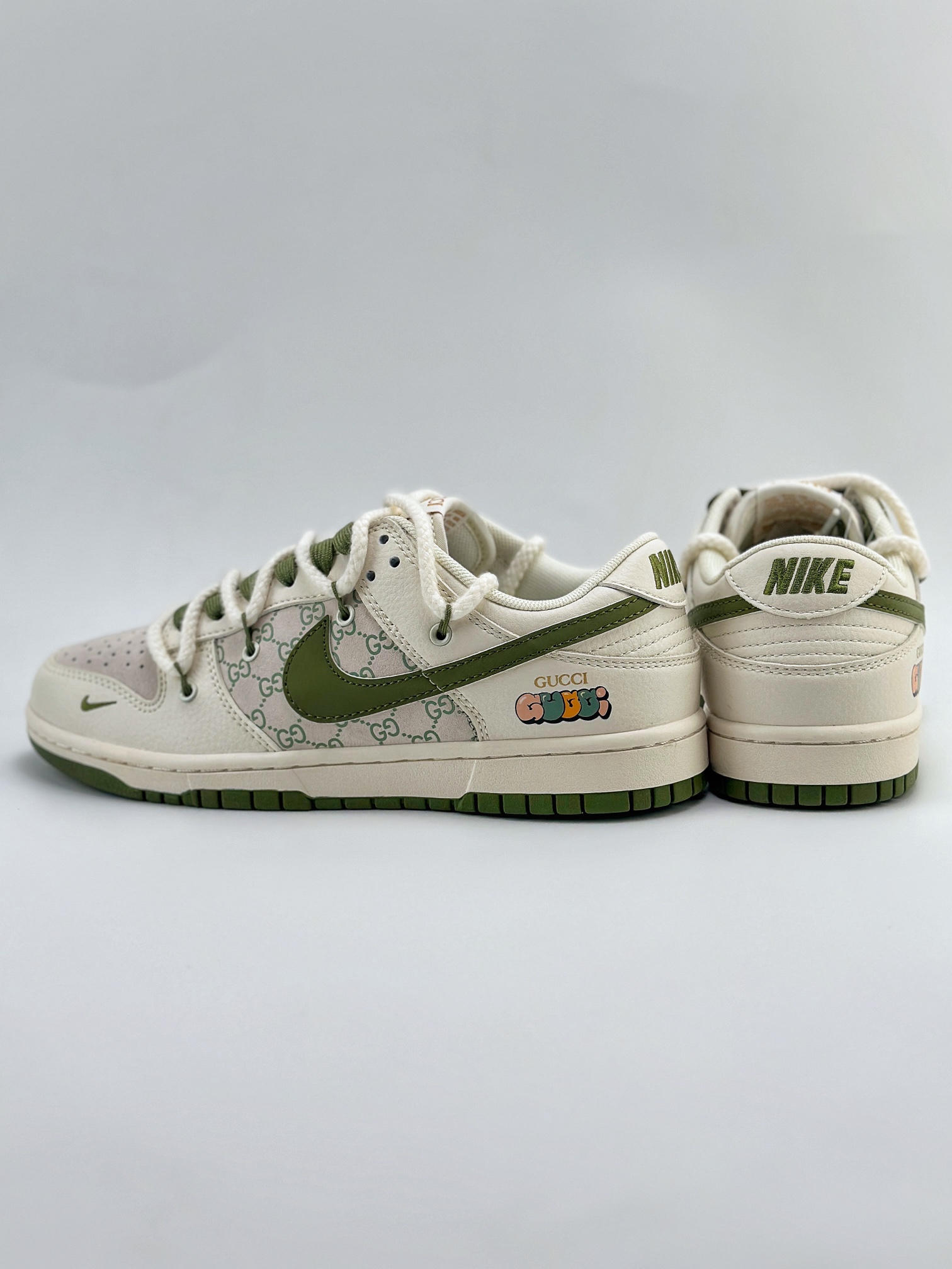 Nike SB Dunk Low x GUCCI 白绿小钩绑带 XX2025-918