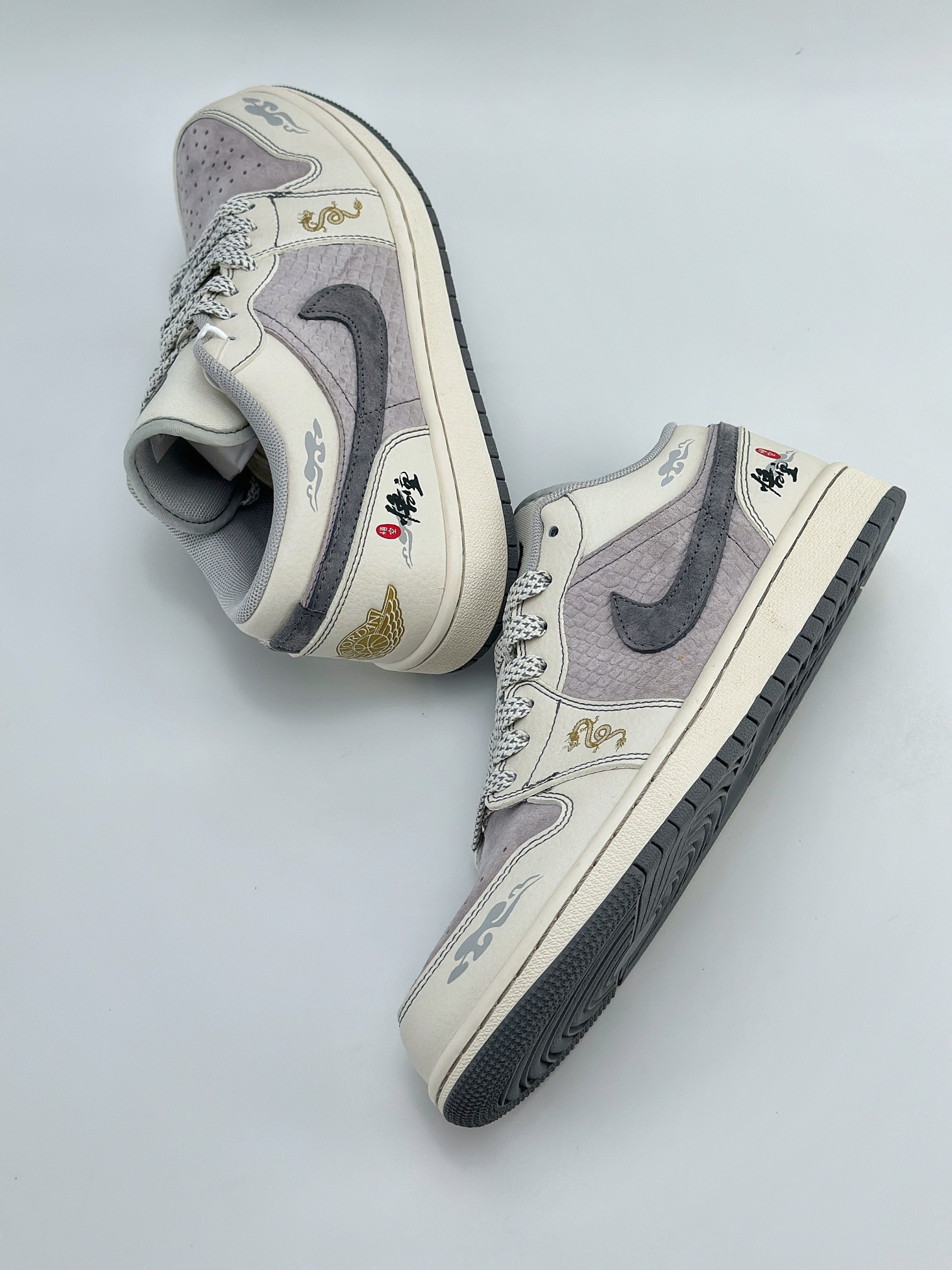 Air Jordan 1 Retro Low 龙年限定CNY 悟空 白灰紫  SJ9950-041