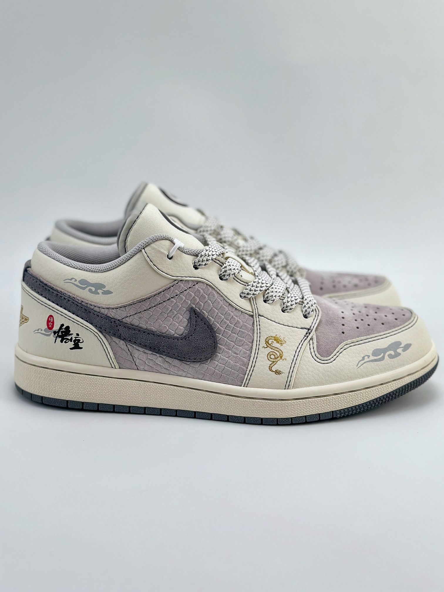 Air Jordan 1 Retro Low 龙年限定CNY 悟空 白灰紫  SJ9950-041