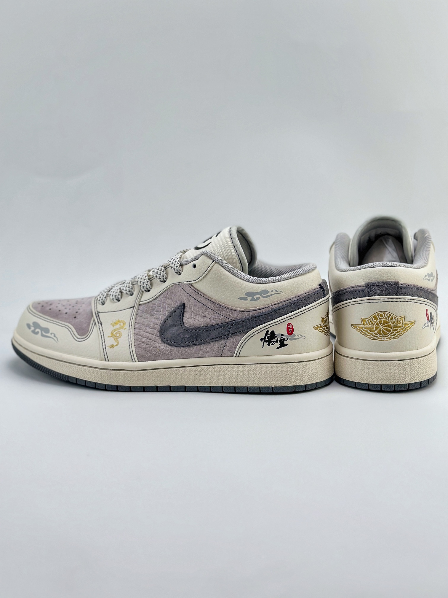 Air Jordan 1 Retro Low 龙年限定CNY 悟空 白灰紫  SJ9950-041