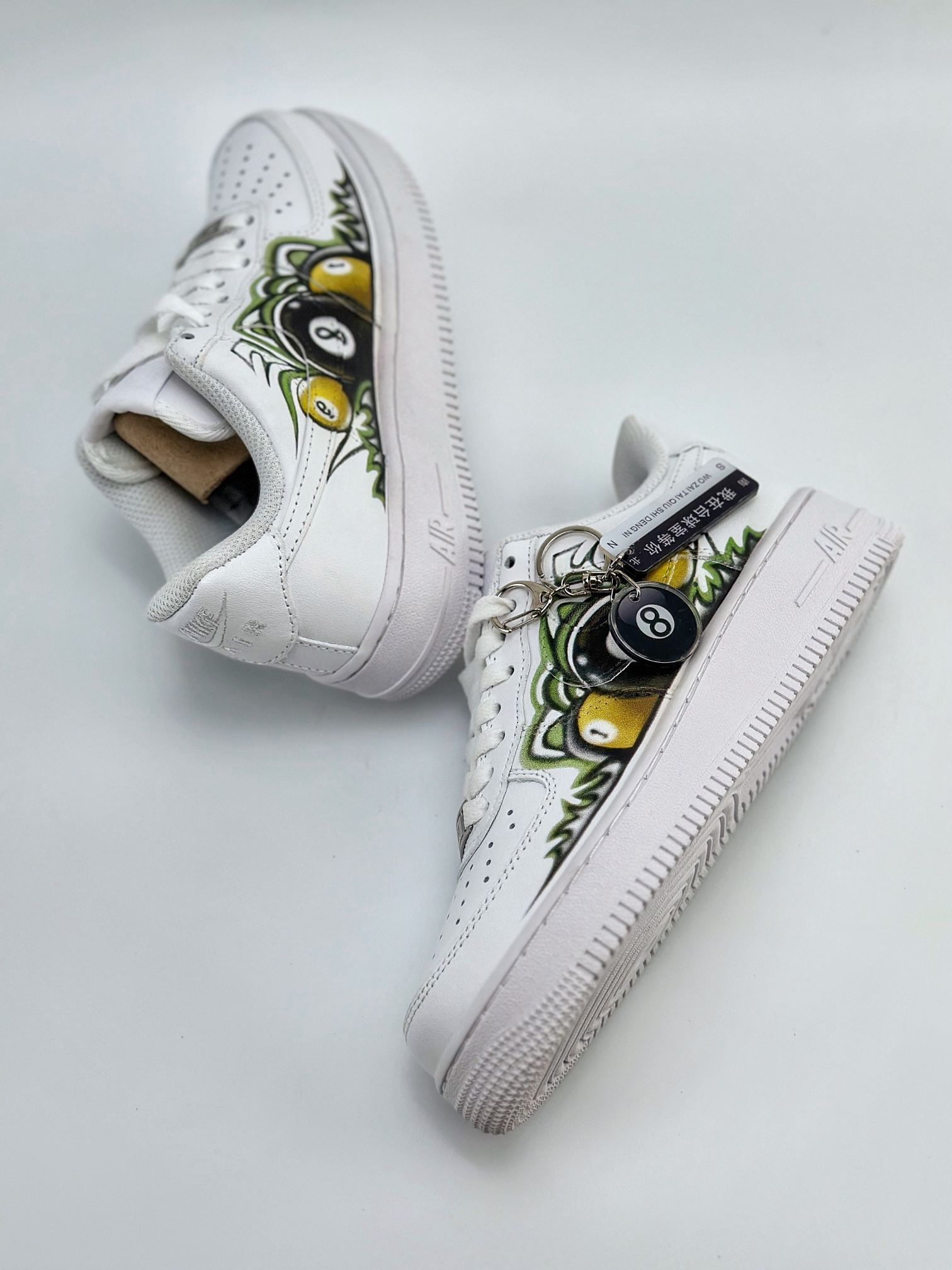 Nike Air Force 1 Low 07 涂鸦 台球黑8  FV3654-111