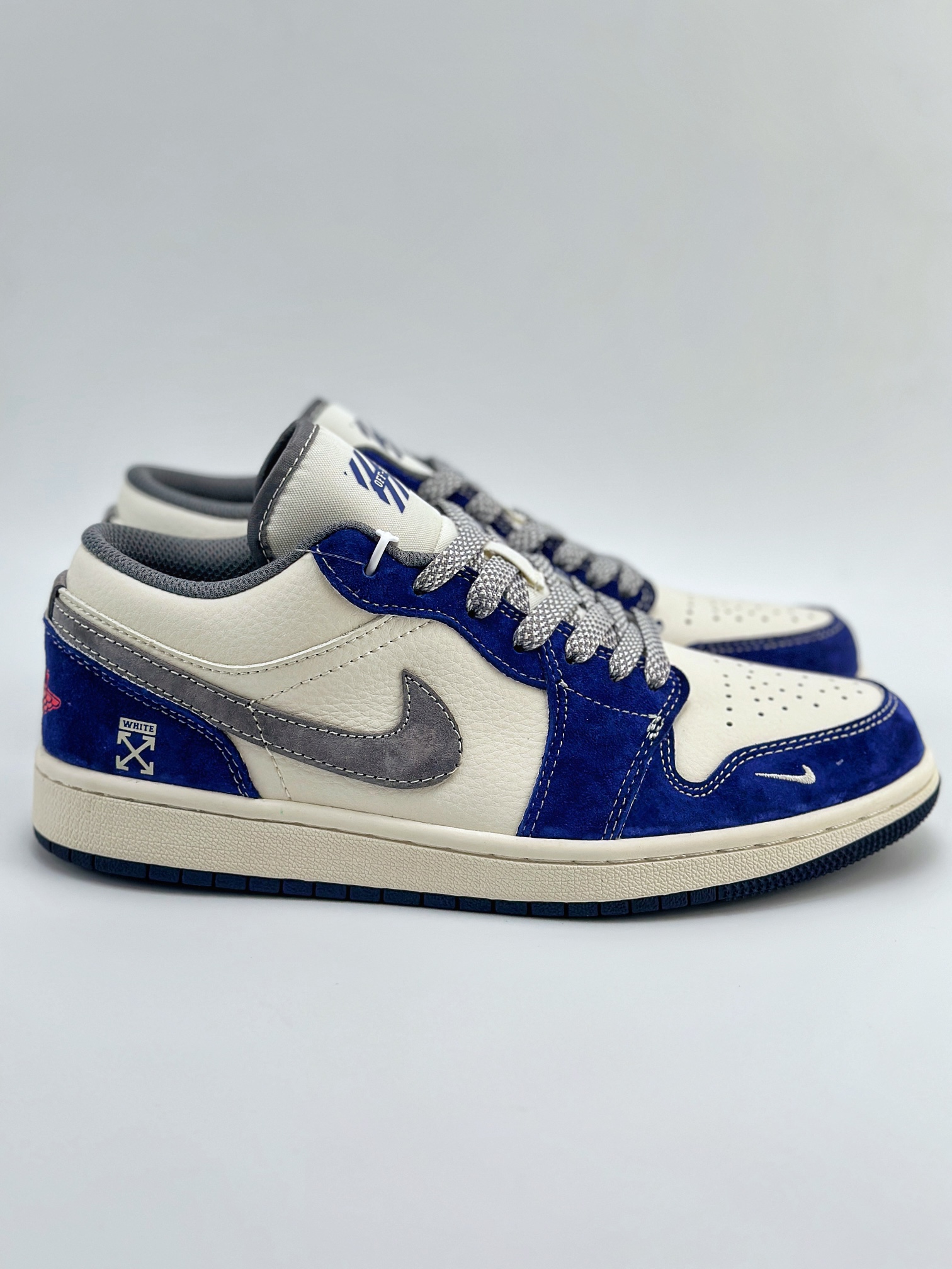 Air Jordan 1 Retro Low x OFF-WHITE 白灰宝蓝  WG8850-013