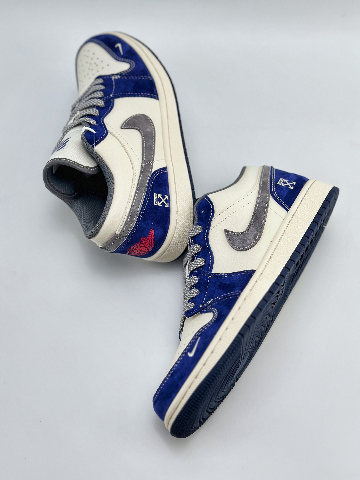 Air Jordan 1 Retro Low x OFF-WHITE 白灰宝蓝  WG8850-013