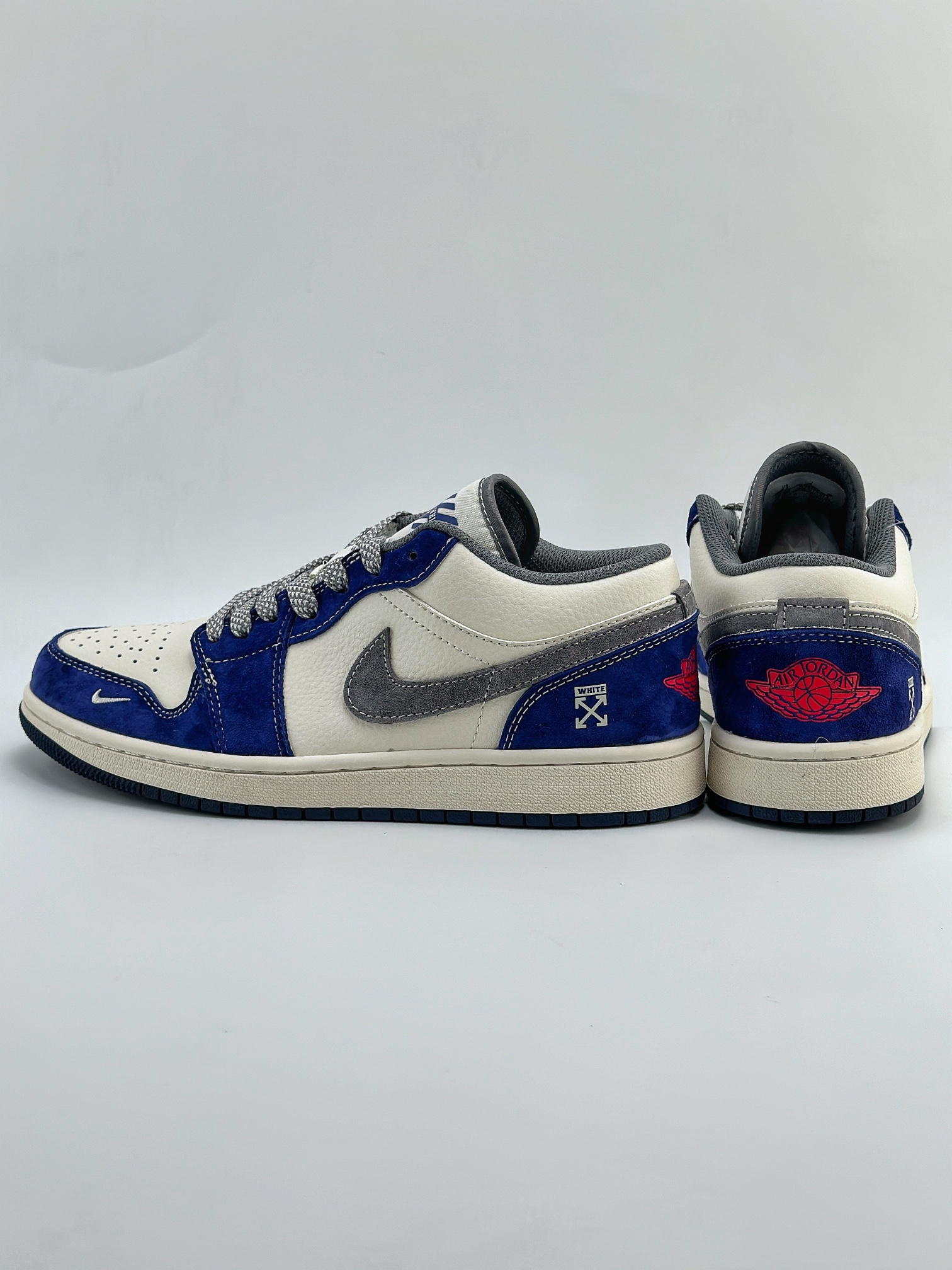 Air Jordan 1 Retro Low x OFF-WHITE 白灰宝蓝  WG8850-013