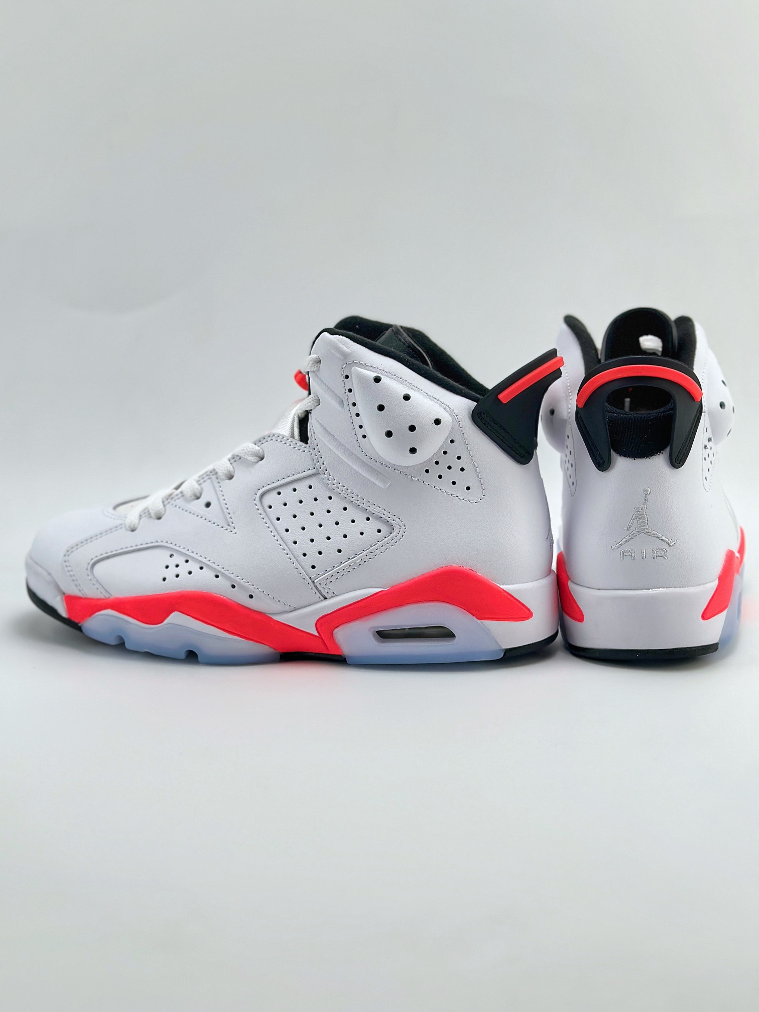 Air Jordan 6 Retro lnfrared White (2014) 樱木 红白 潮流复古篮球鞋 384664-123