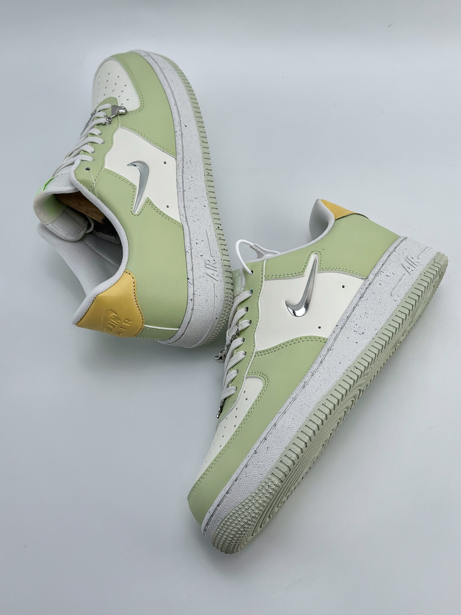 Nike Air Force 1 Low 07 气泡水母 青柠橙花 天美少女 白绿  FN8540-100