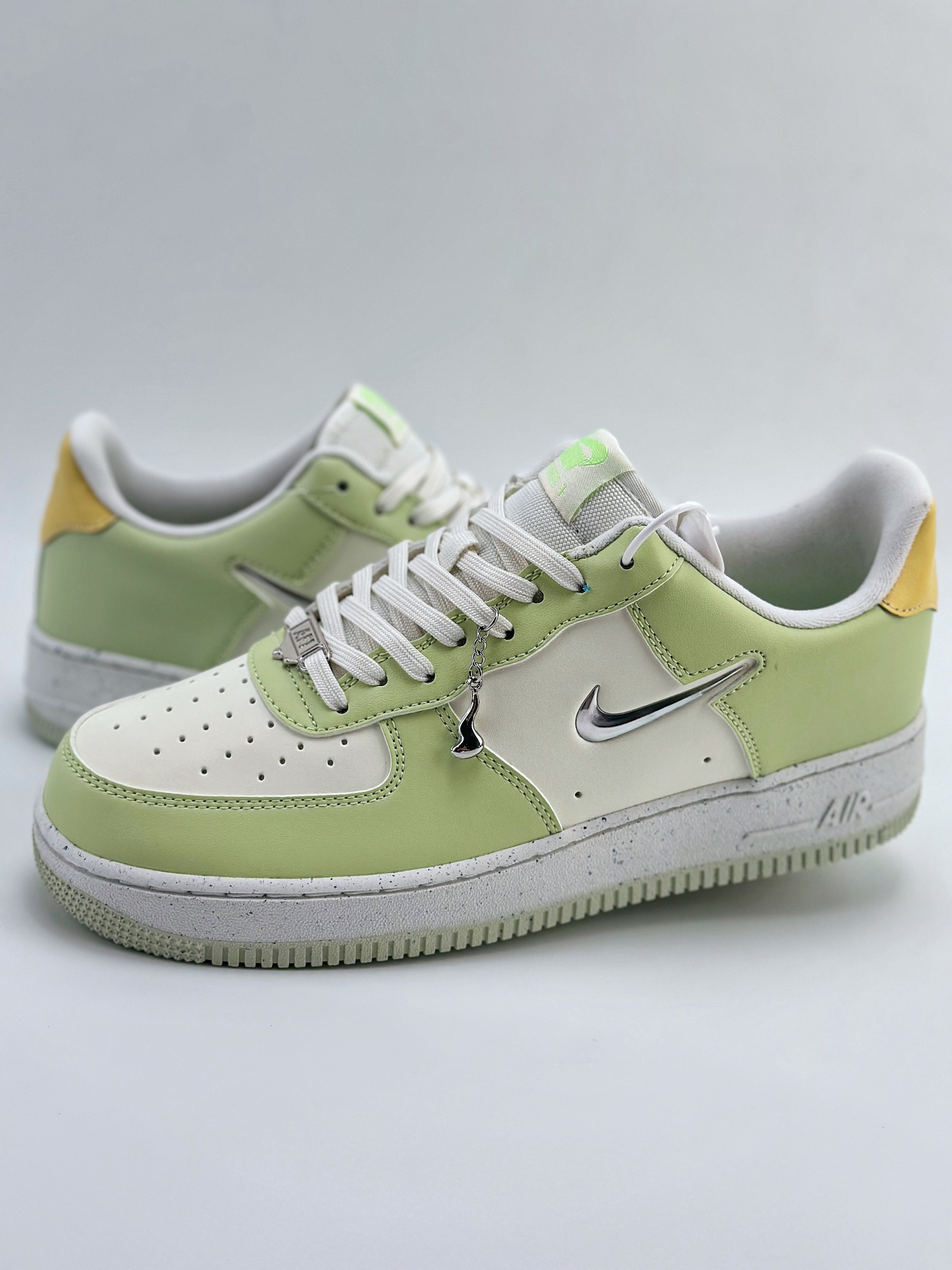 Nike Air Force 1 Low 07 气泡水母 青柠橙花 天美少女 白绿  FN8540-100