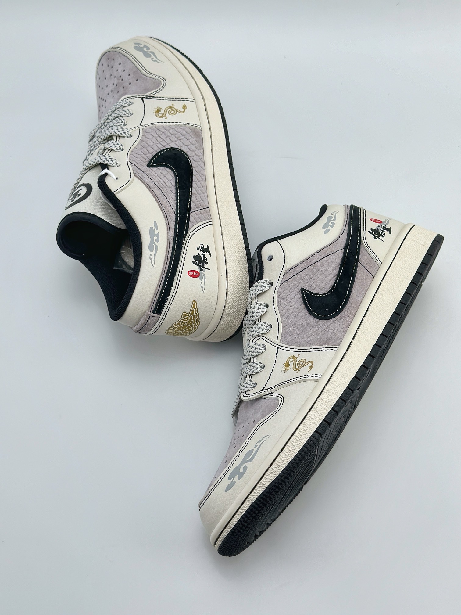 Air Jordan 1 Retro Low 龙年限定CNY 悟空 白黑紫  SJ9950-042