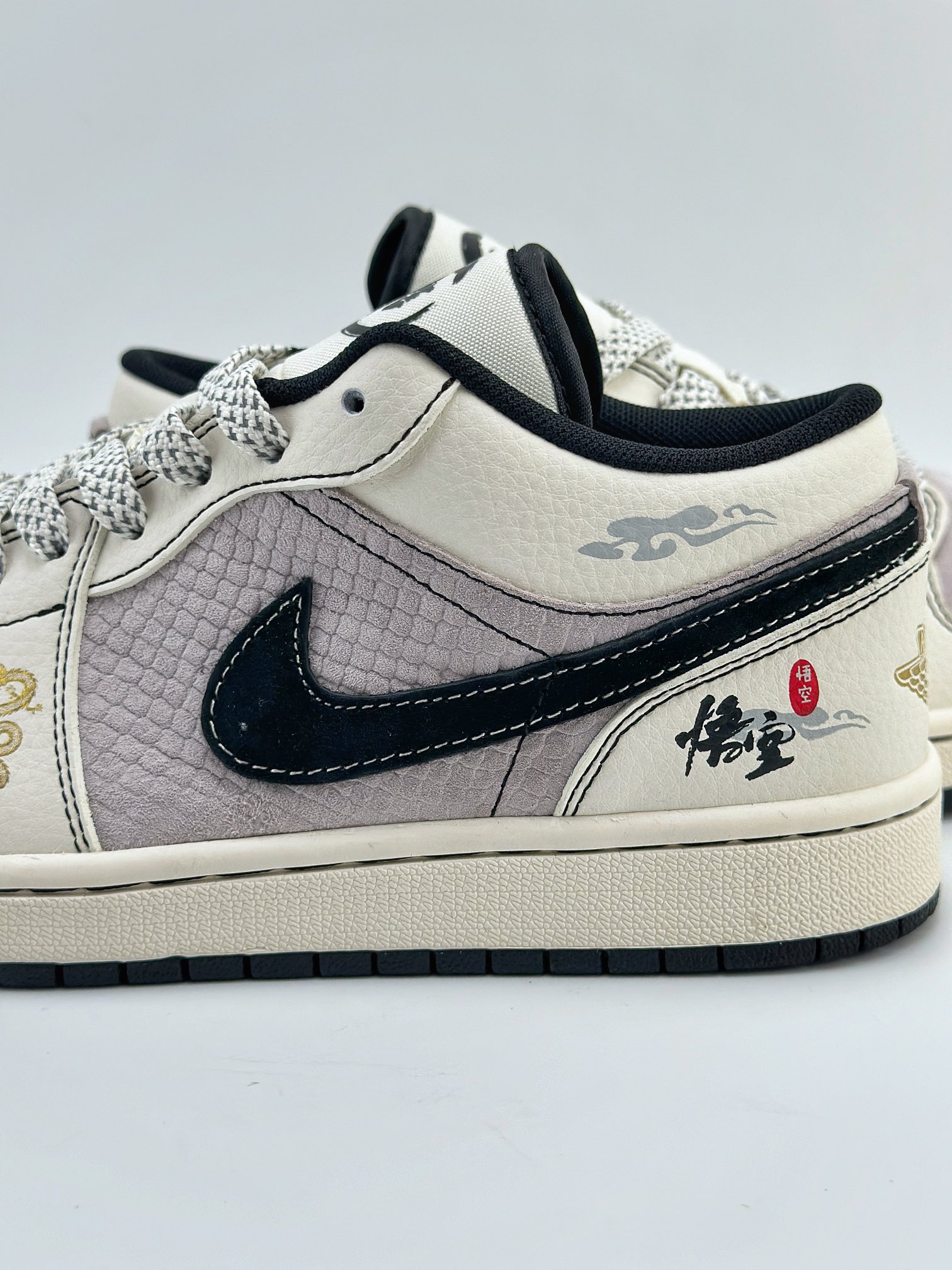 Air Jordan 1 Retro Low 龙年限定CNY 悟空 白黑紫  SJ9950-042