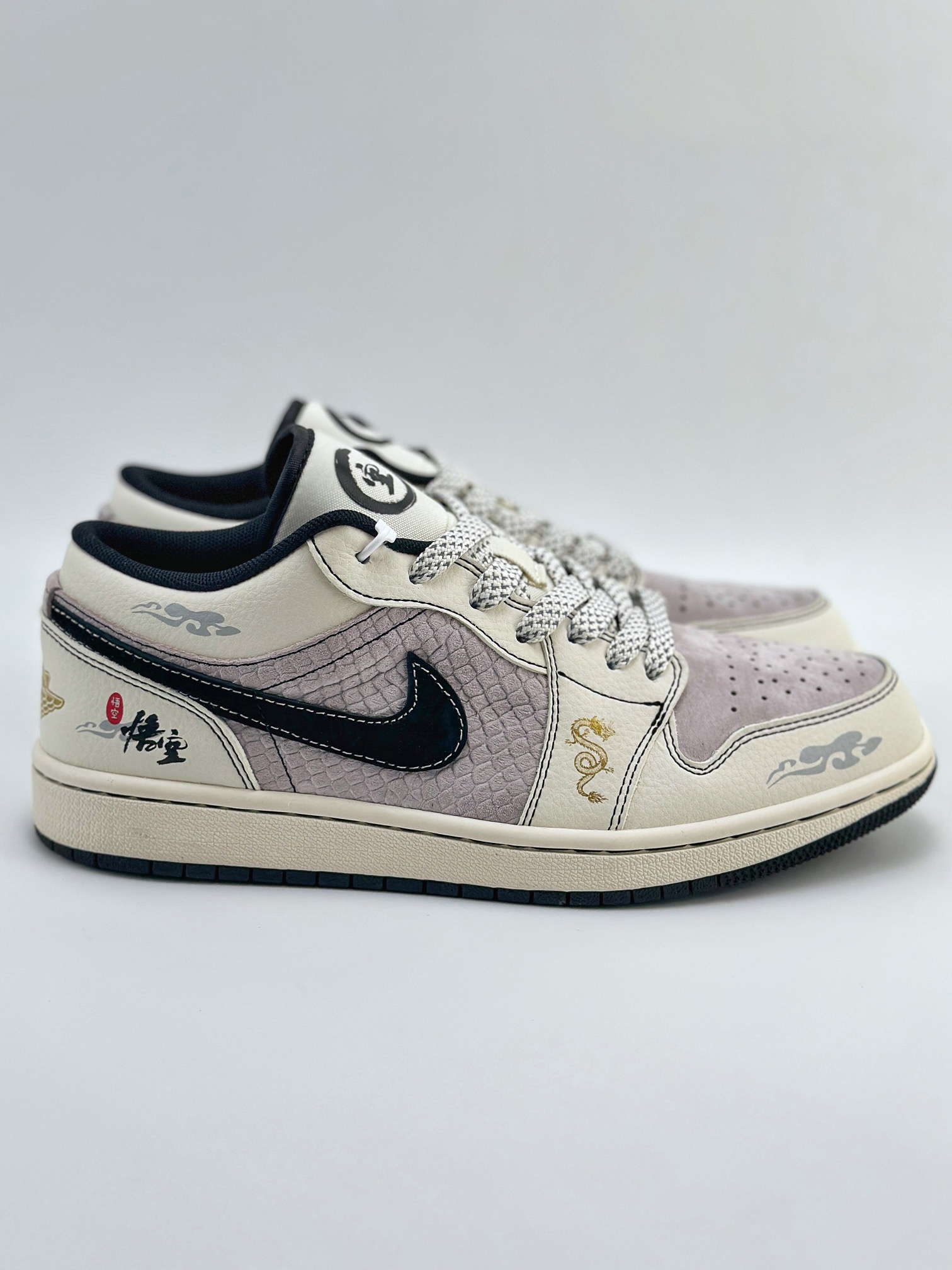 Air Jordan 1 Retro Low 龙年限定CNY 悟空 白黑紫  SJ9950-042