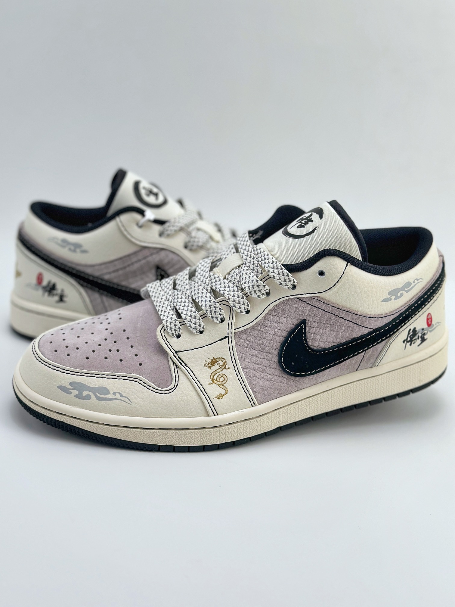 Air Jordan 1 Retro Low 龙年限定CNY 悟空 白黑紫  SJ9950-042