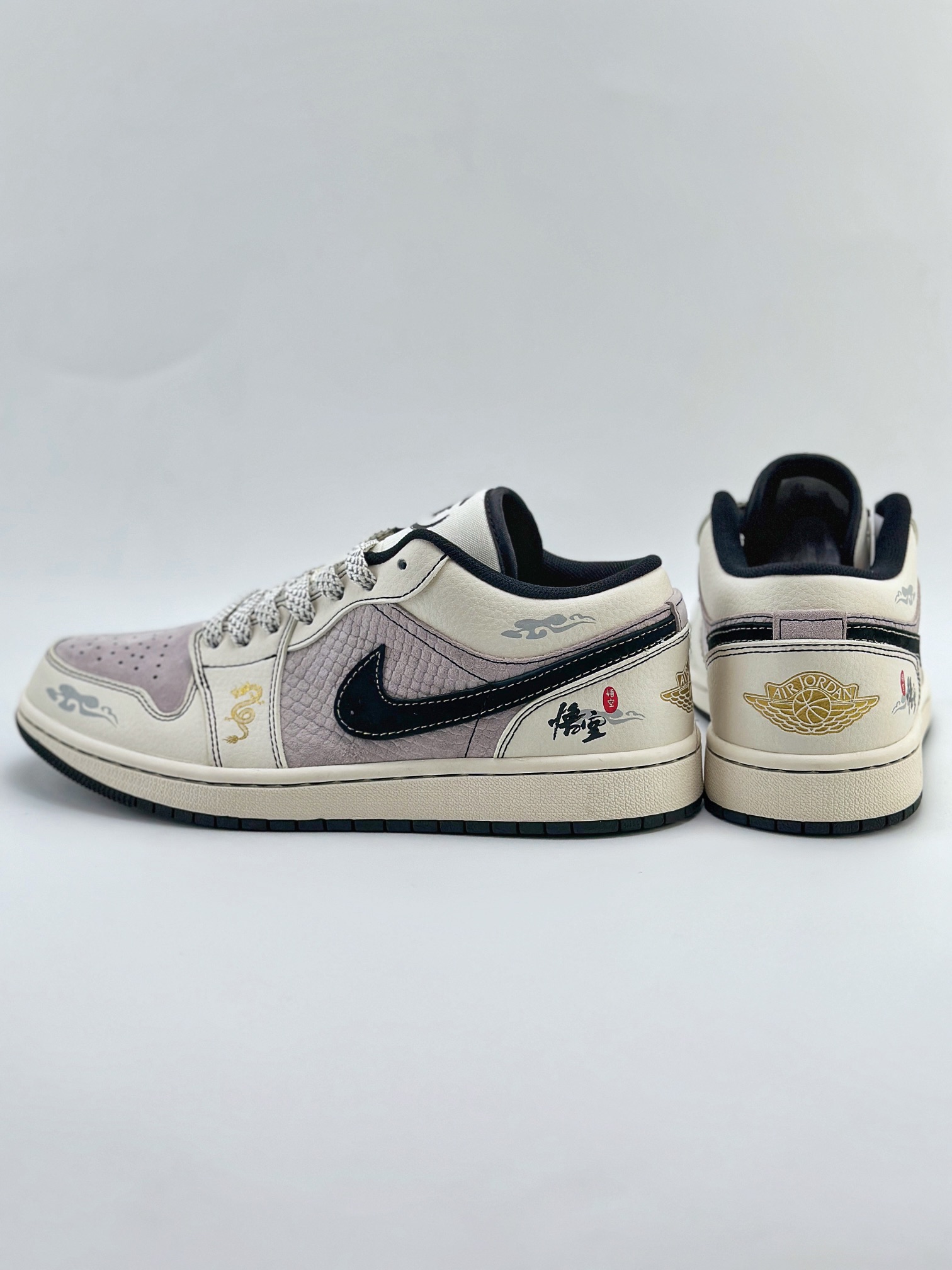 Air Jordan 1 Retro Low 龙年限定CNY 悟空 白黑紫  SJ9950-042