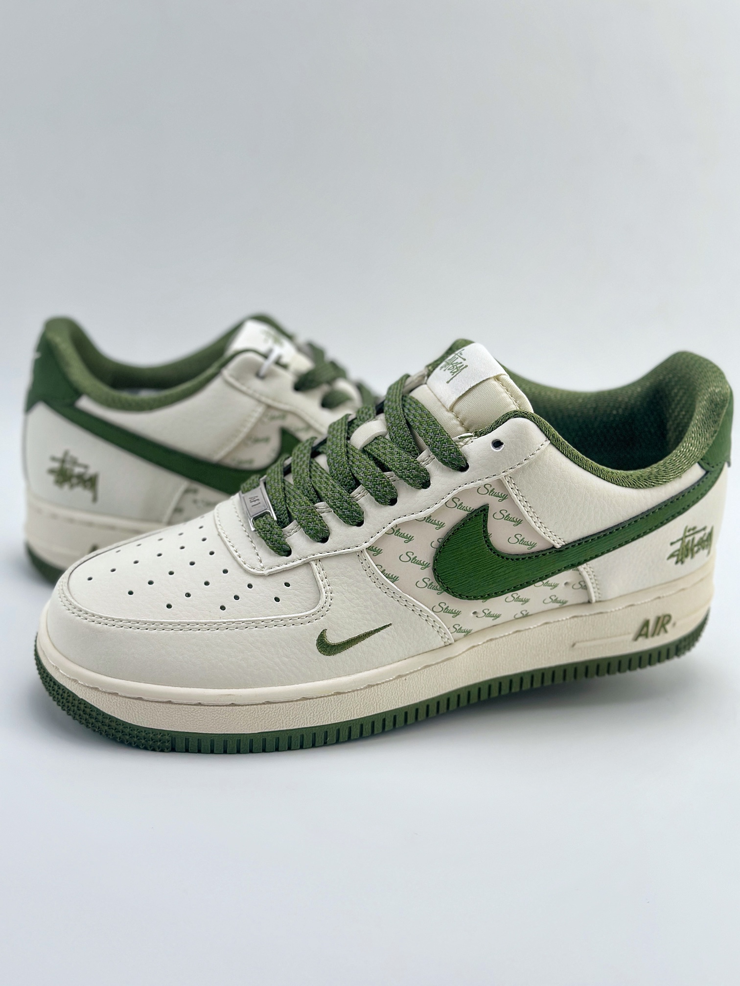 Nike Air Force 1 Low 07 x Stussy 白绿小钩满天星  XZ3328-003