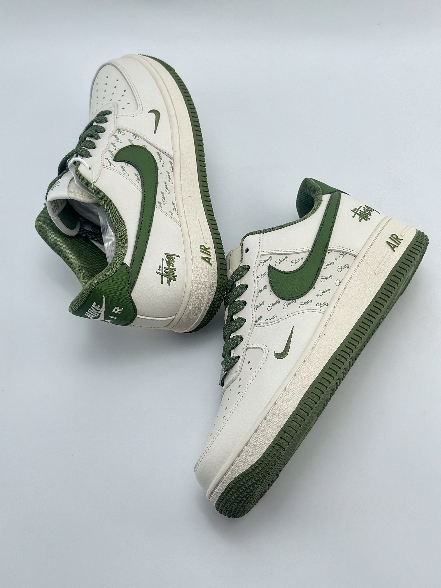Nike Air Force 1 Low 07 x Stussy 白绿小钩满天星  XZ3328-003