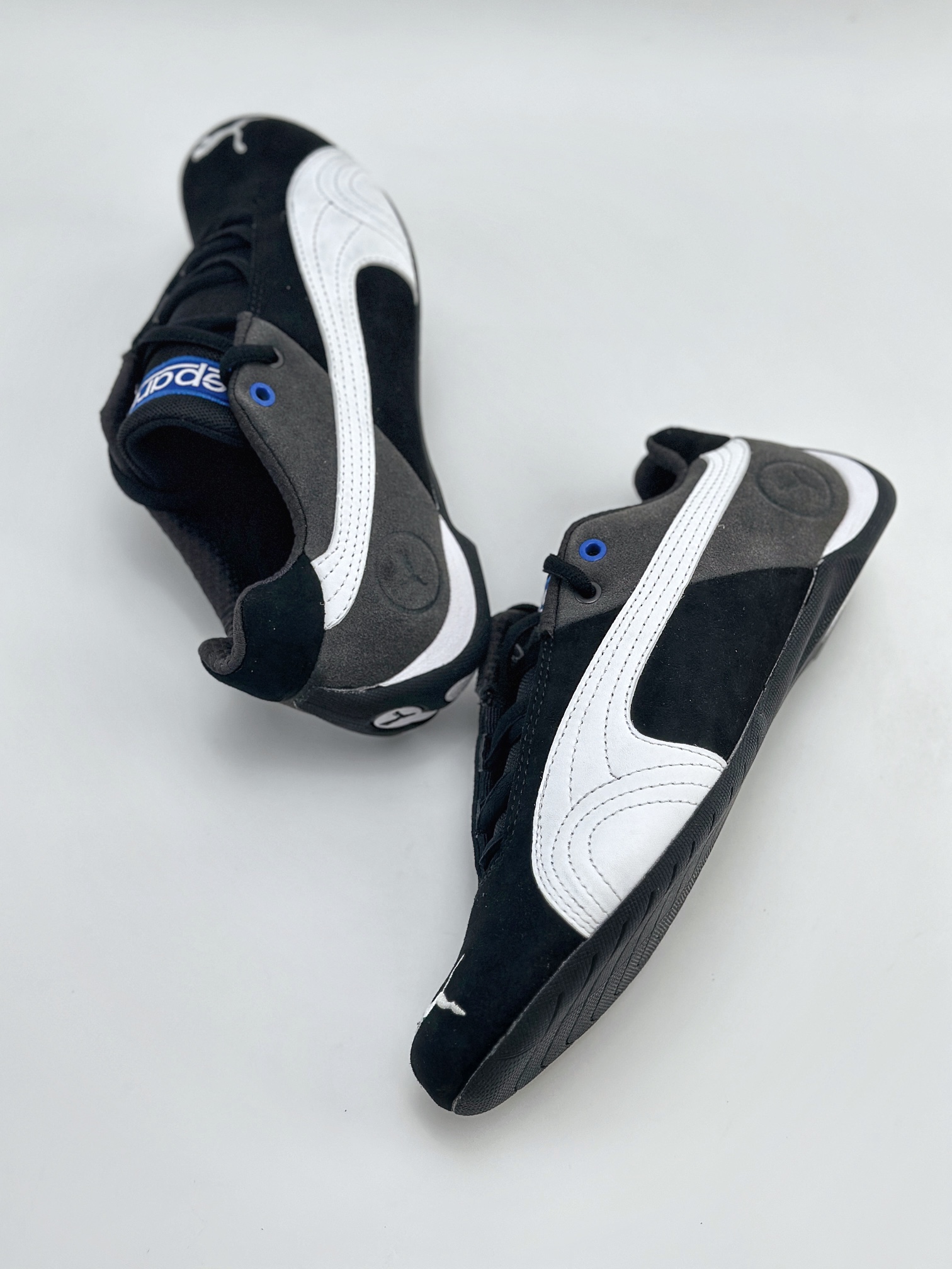 PUMA Future x SPARCO 联名 皮革牛皮织物 圆头休闲鞋 307936-01