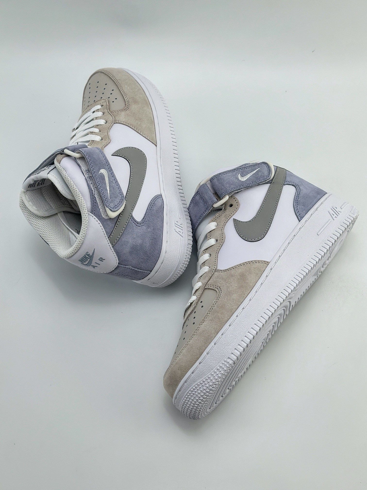 Nike Air Force 1 Mid 07 麂皮灰白蓝 AL6896-557