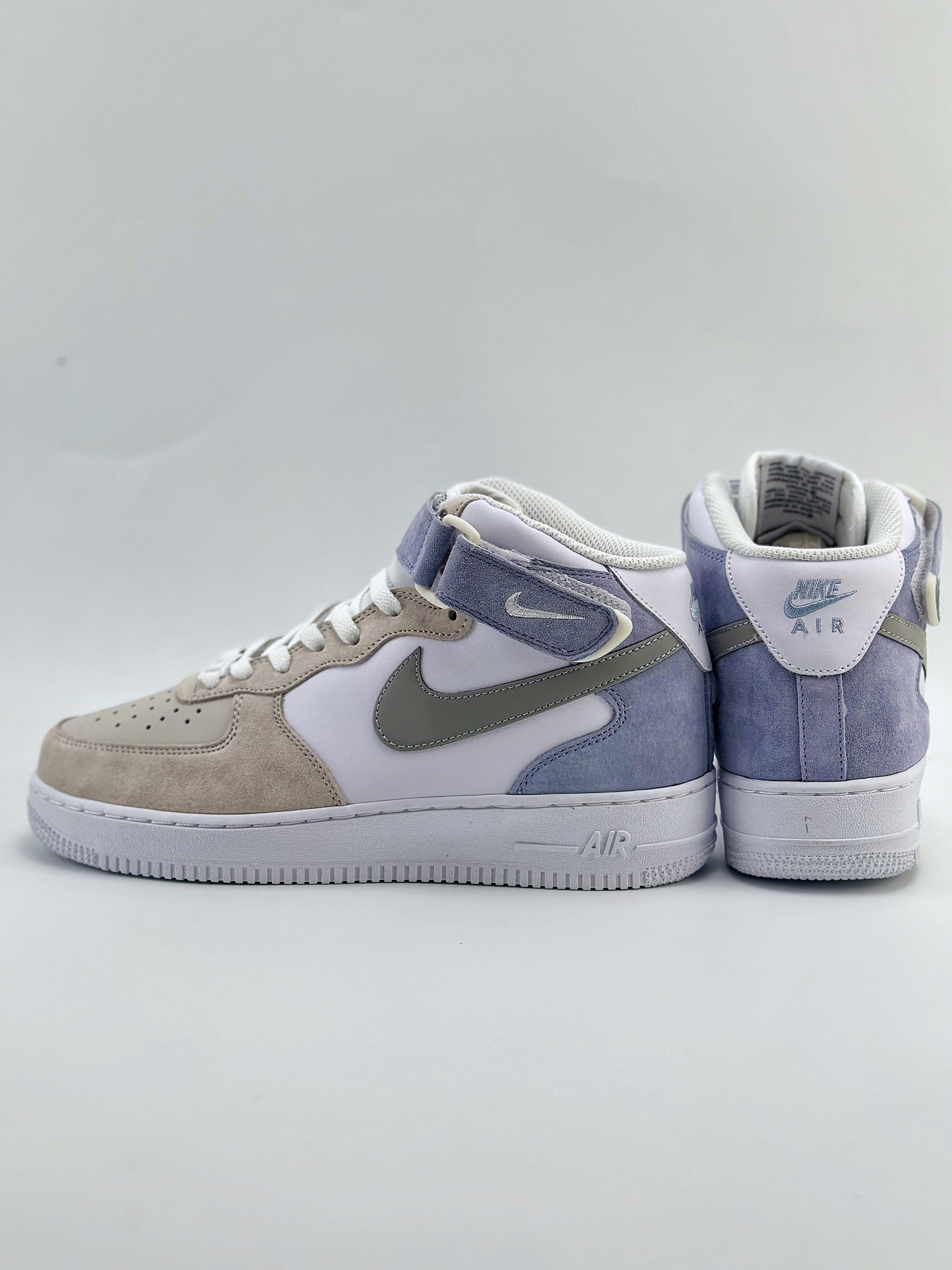 Nike Air Force 1 Mid 07 麂皮灰白蓝 AL6896-557