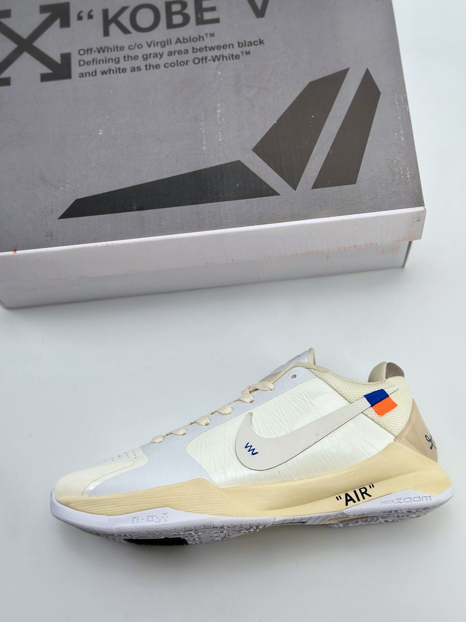 科比五代 NK Zoom Kobe 5 x Off-White 联名 纯原生产线出品 DB4796-101