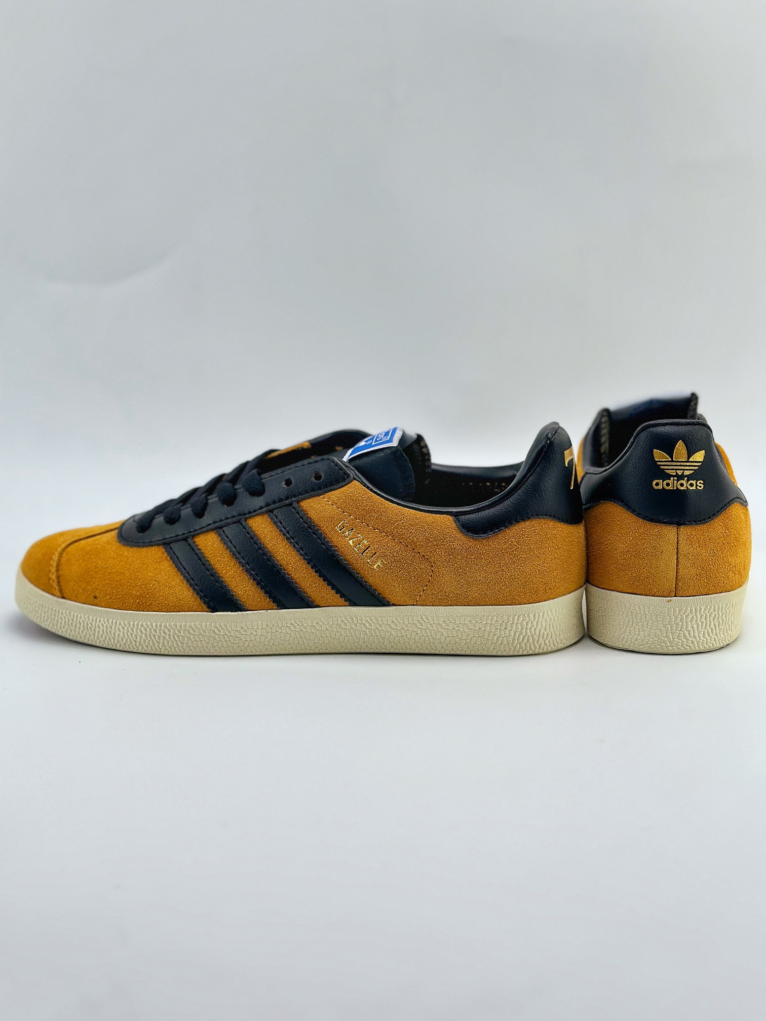 adidas Originals Gazelle 黄黑 三叶草休闲防滑耐磨低帮板鞋 JP5283