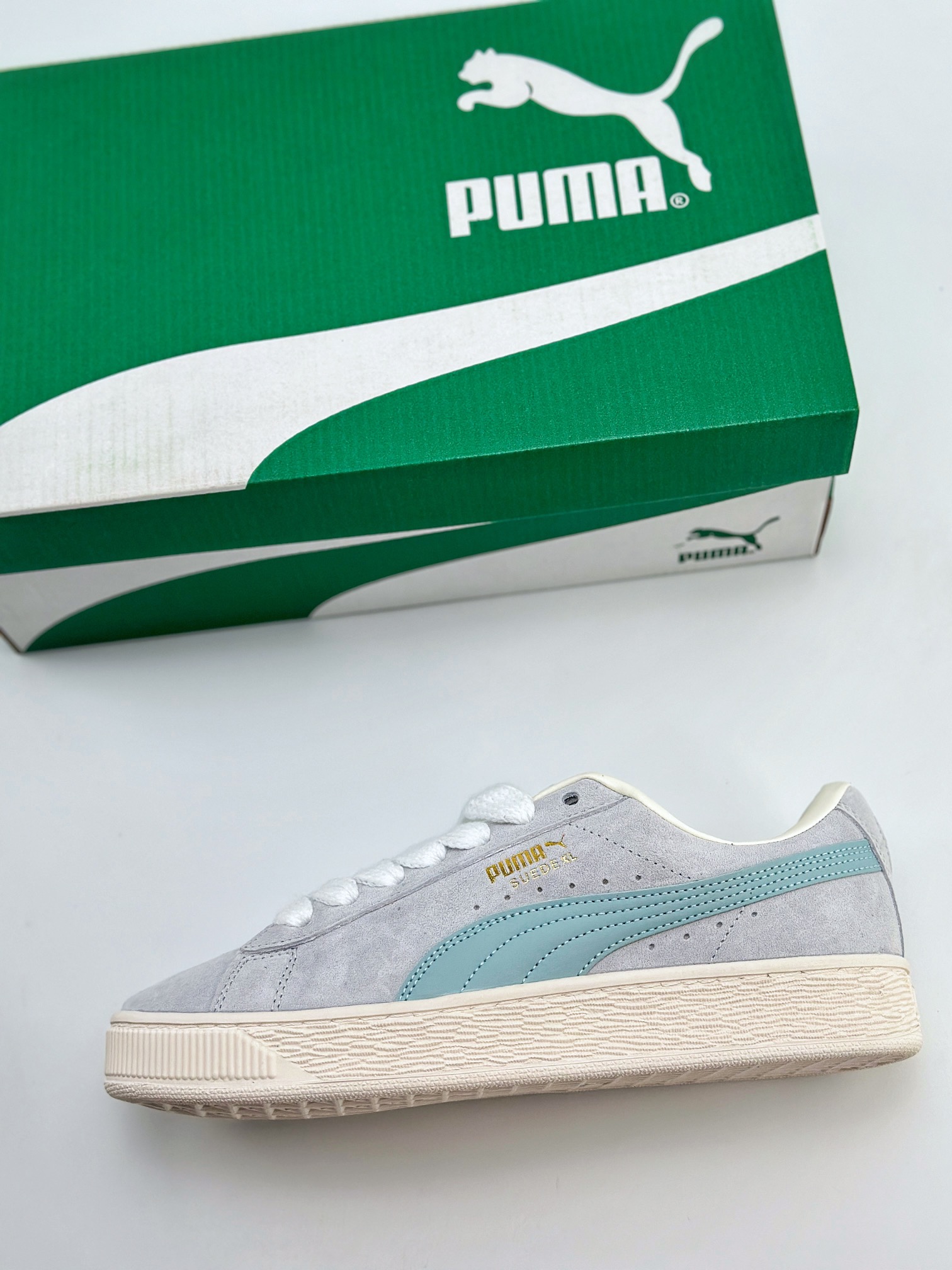 PUMA Suede XL 百搭单品 厚鞋舌轻便防滑低帮板鞋 395205-10