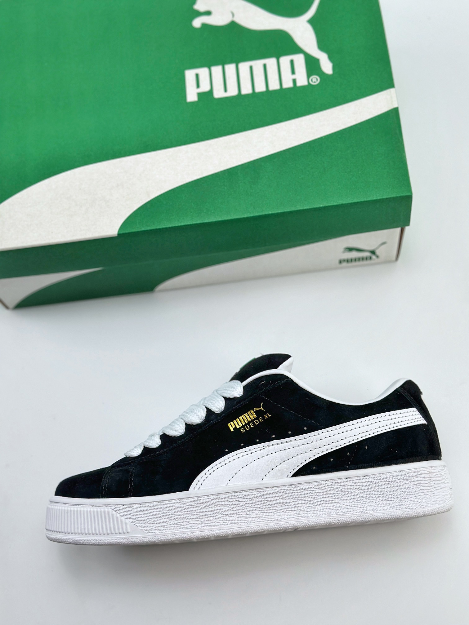 PUMA Suede XL 百搭单品 厚鞋舌轻便防滑低帮板鞋 395205-02