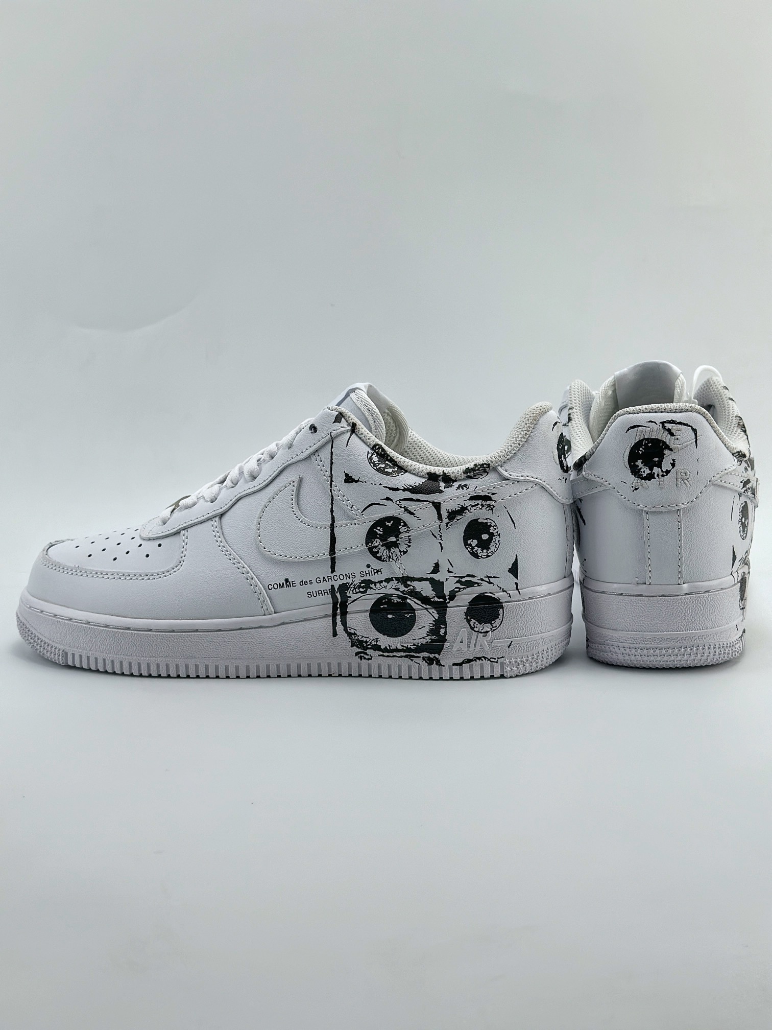 Nike Air Force 1 Low 07 x CDG x Supreme Supreme Commedes Garcons Shirt 白黑 923044-100