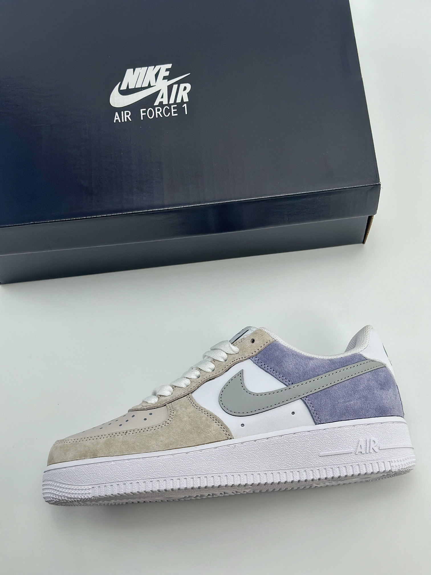 Nike Air Force 1 Low 07 麂皮拼接灰蓝 LM2033-208